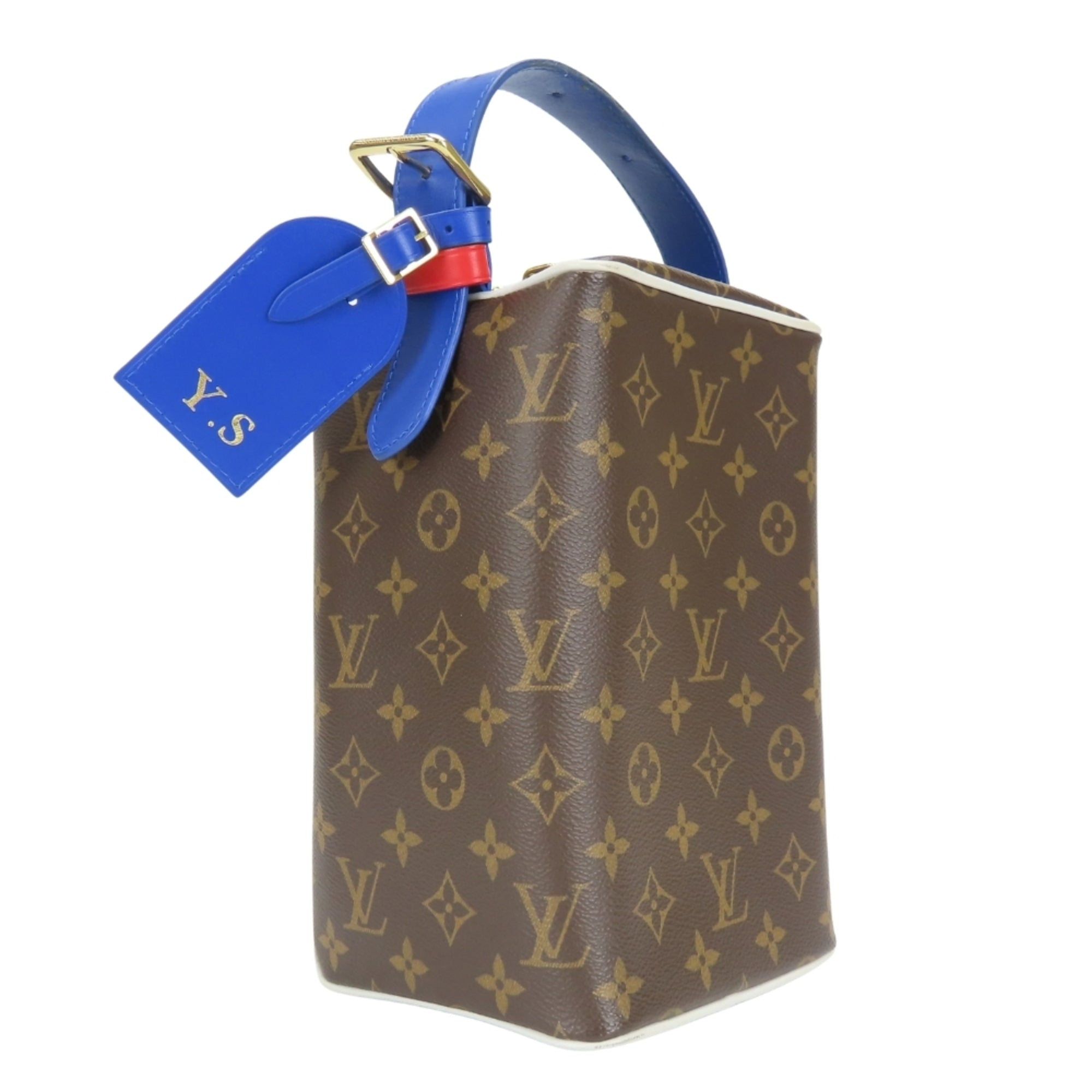Louis Vuitton Monogram Blue Brown Monogram Handbag (Pre-Owned)