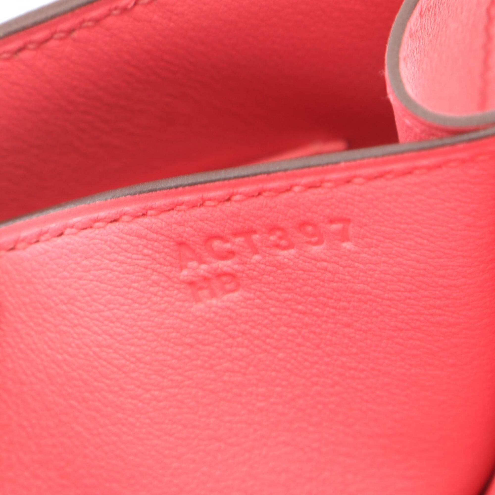 Hermes Pink Rose Azalee Swift Leather Leather Handbag Shoulder Bag (Pre-Owned)