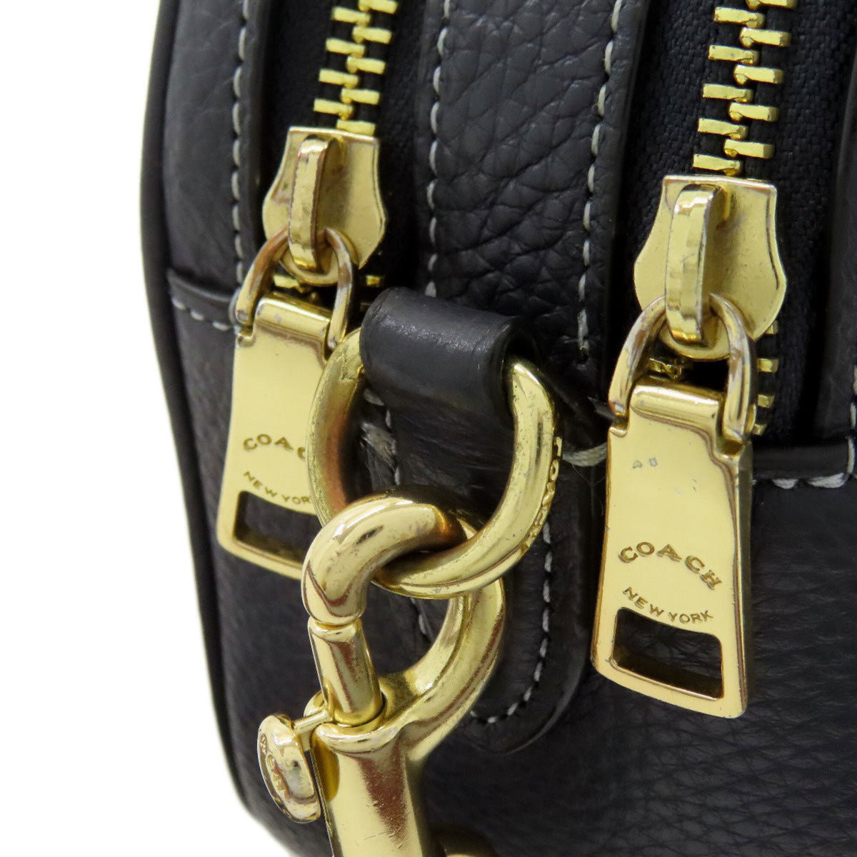 Coach Navy Denim Shoulder Bag (Pre-Owned)