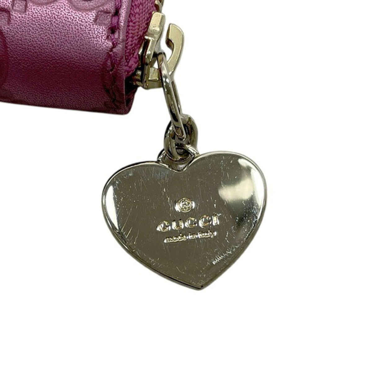 Gucci Pink Leather Coin Purse/Coin Case (Pre-Owned)