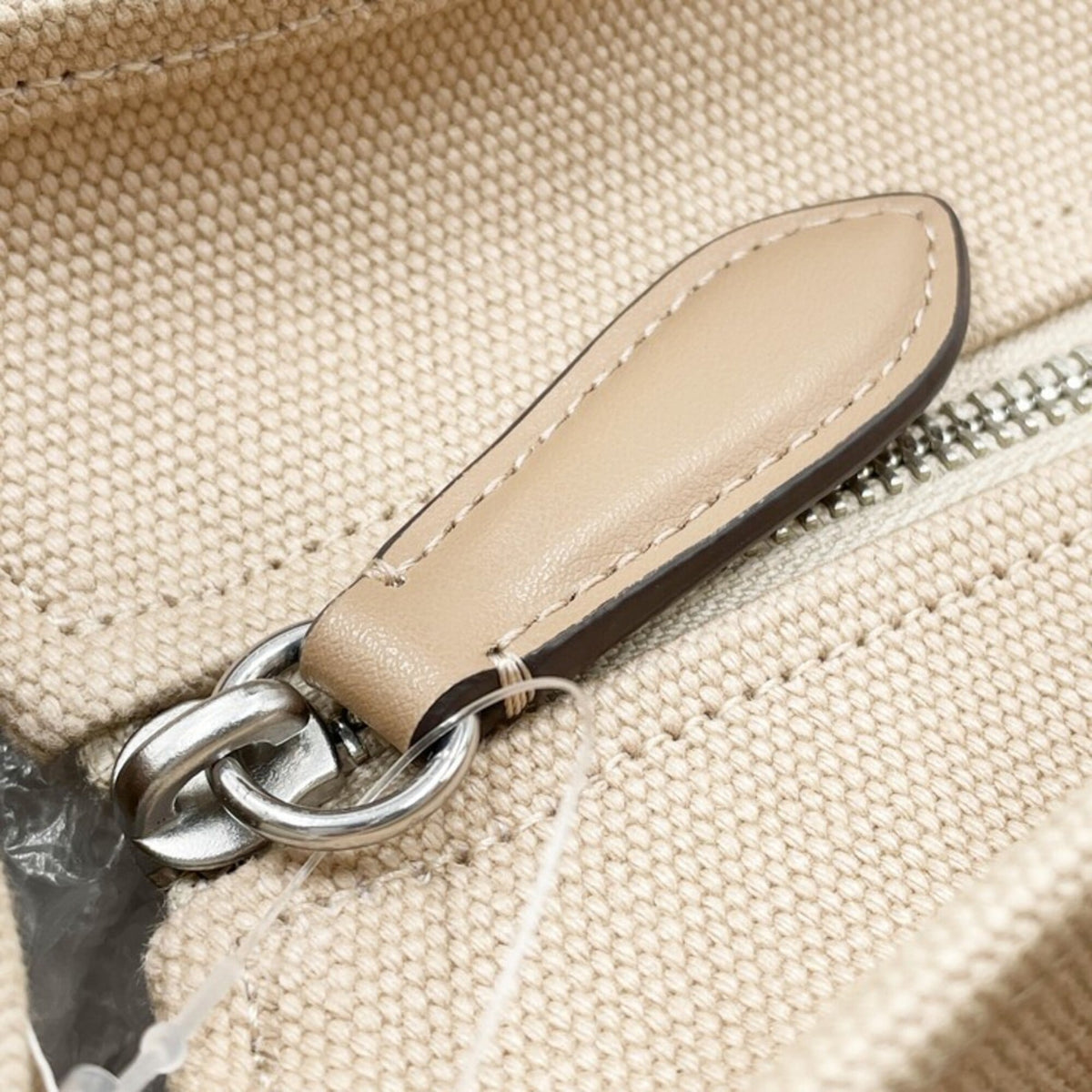Coach Beige Canvas Handbag Tote Bag (Pre-Owned)