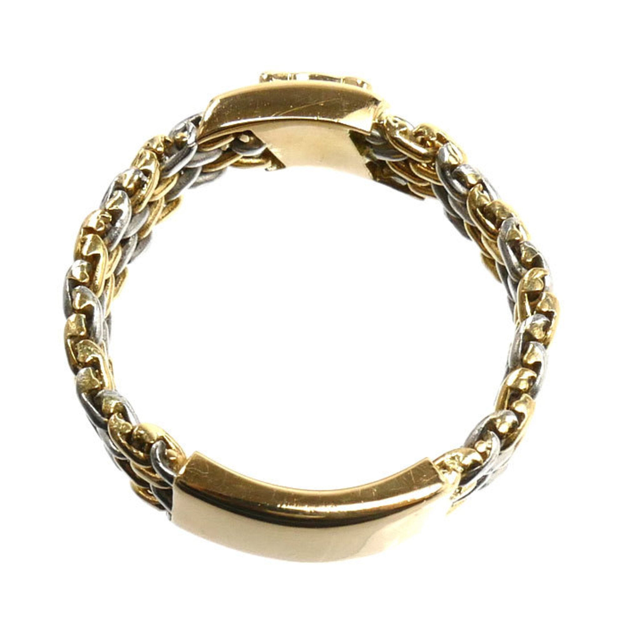 Celine Yellow Gold (18K) White Gold (18K) Band Ring (Pre-Owned)