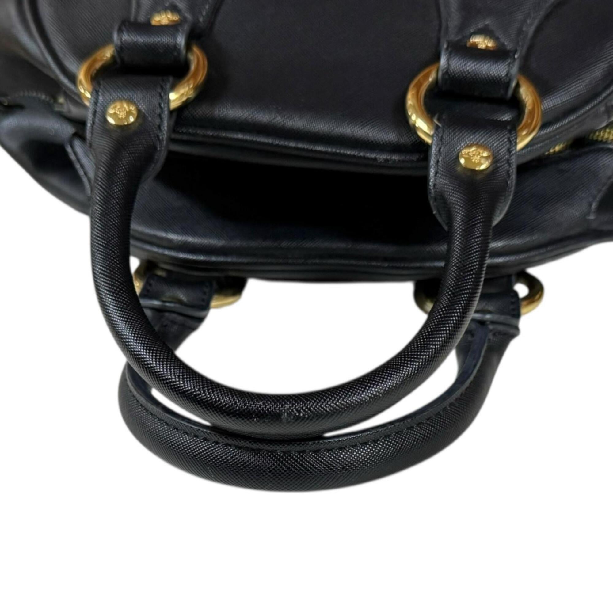 Vivienne Westwood Black Leather Handbag (Pre-Owned)