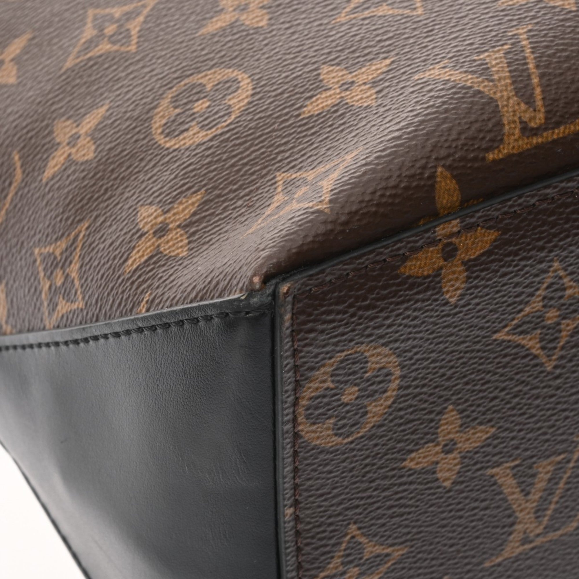 Louis Vuitton Brown Noir Monogram Pouch Tote Bag (Pre-Owned)