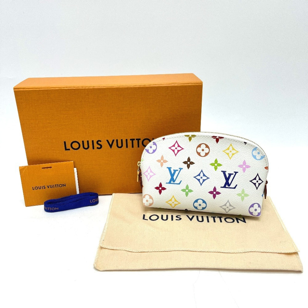 Louis Vuitton Blanc Monogram Multicolore Handbag Pochette Pouch (Pre-Owned)
