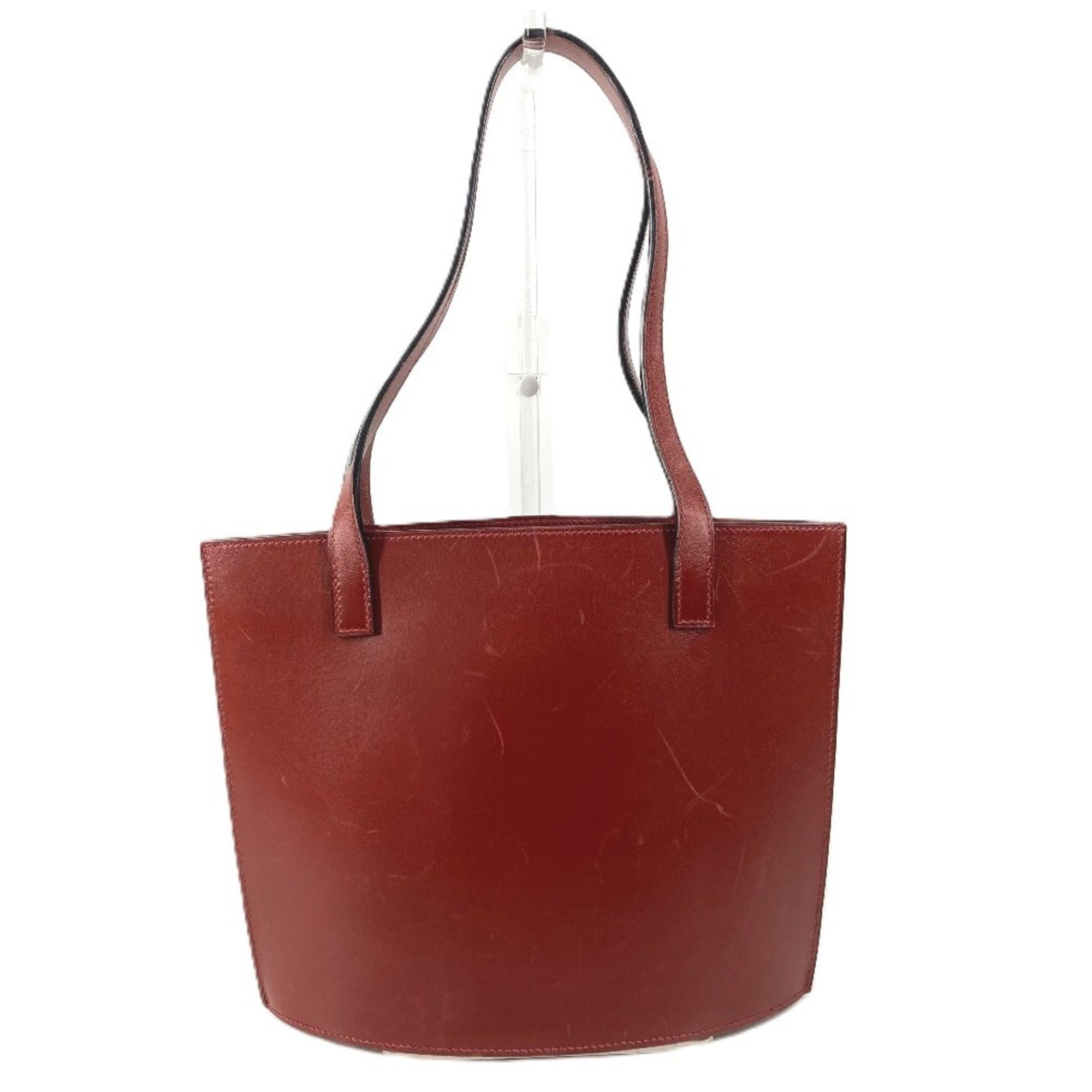 Hermes Brown Box Calf Leather Handbag Shoulder Bag Tote Bag (Pre-Owned)