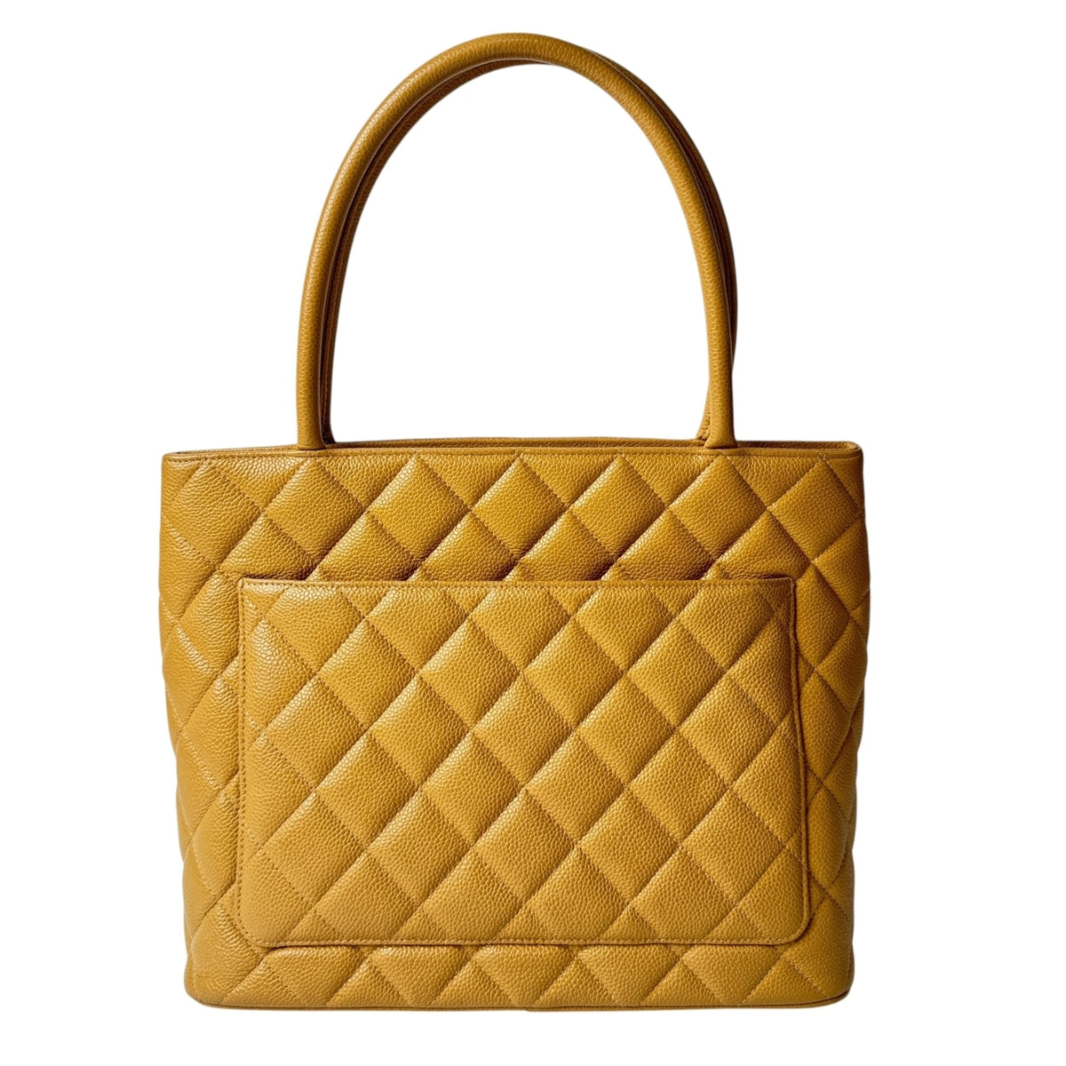 Chanel Beige Grained Calfskin Tote Bag (Pre-Owned)