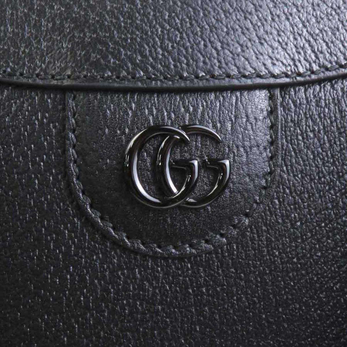 Gucci Black Leather Handbag Shoulder Bag (Pre-Owned)