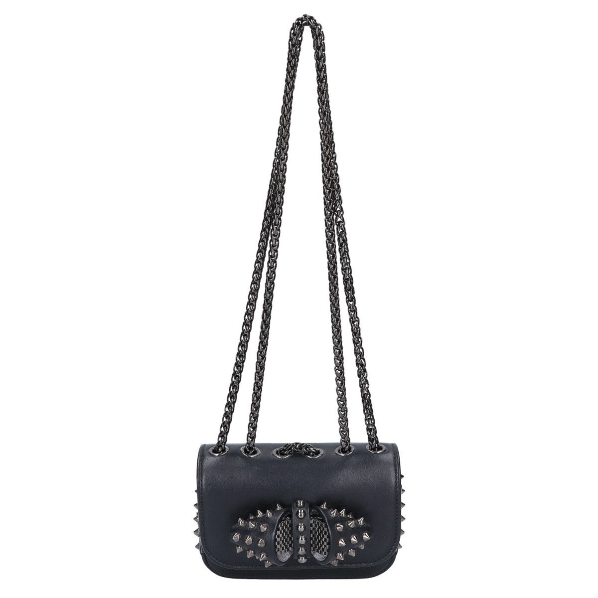 Christian Louboutin Black Leather Shoulder Bag (Pre-Owned)