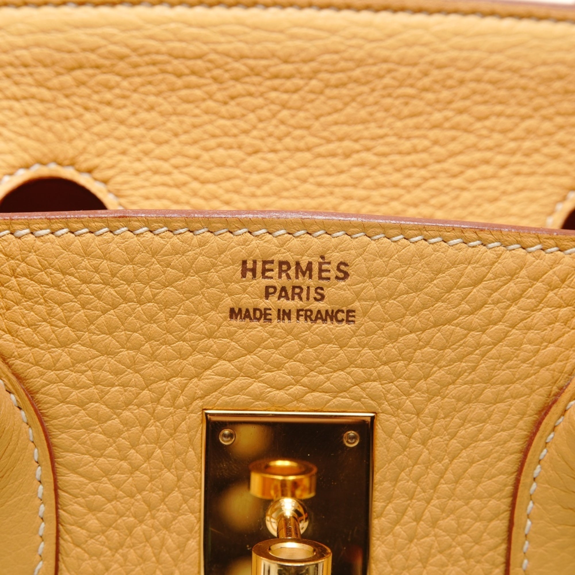 Hermes Birkin Natural Sable Yellow Togo Leather Handbag (Pre-Owned)