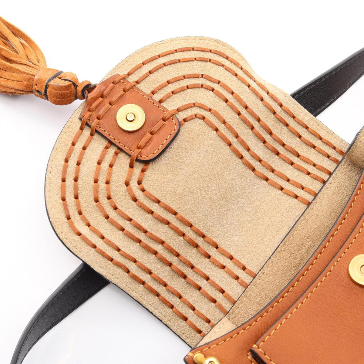 Chloé Brown Leather Suede Handbag Shoulder Bag (Pre-Owned)