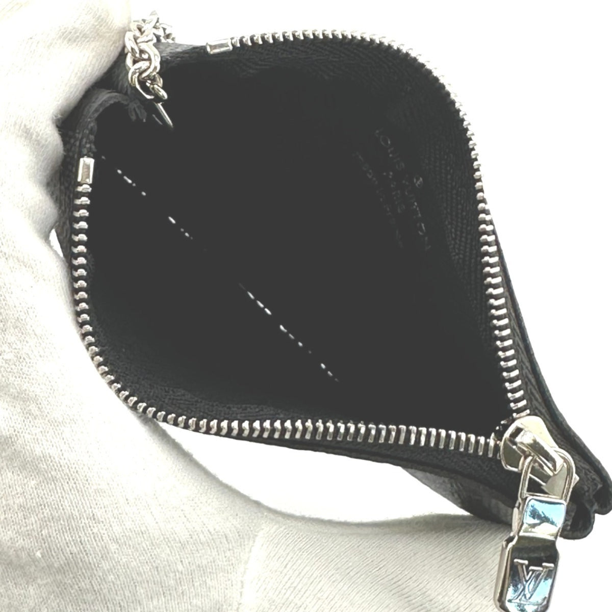 Louis Vuitton Damier Graphite Gray Damier Graphite Coin Purse/Coin Case (Pre-Owned)
