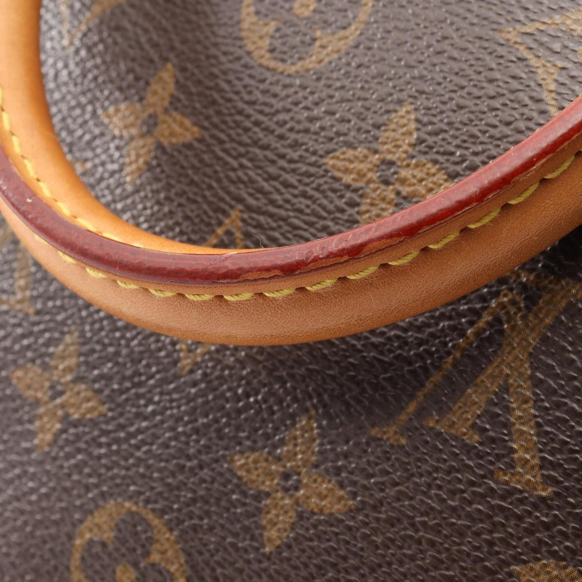 Louis Vuitton Brown Coated Canvas Pvc Monogram Leather Handbag (Pre-Owned)