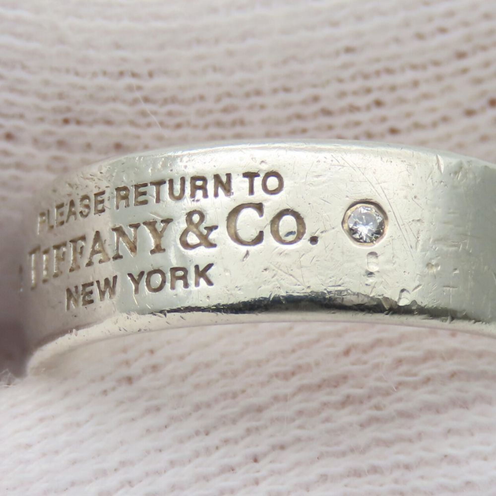 Tiffany Silver Silver 925 Band Ring (Pre-Owned)