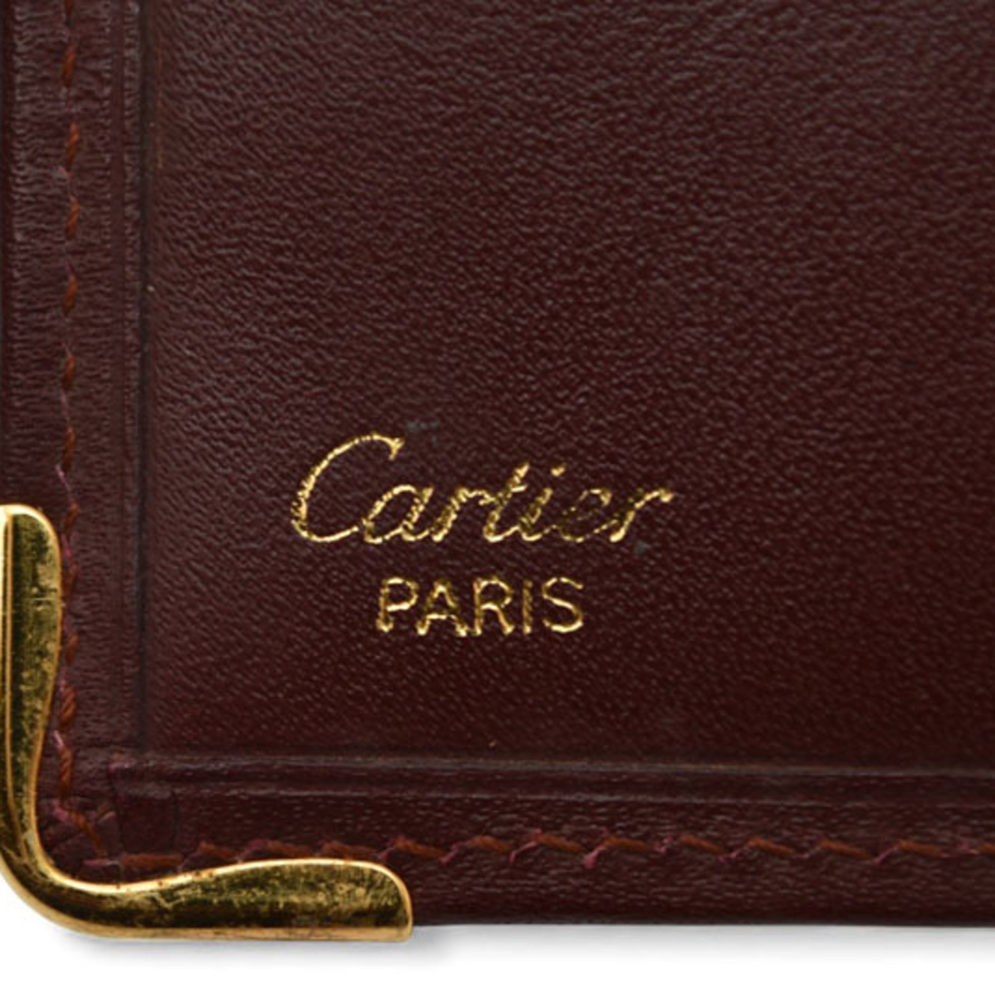 Cartier Must Bordeaux Wallet (Bi-Fold) (Pre-Owned)