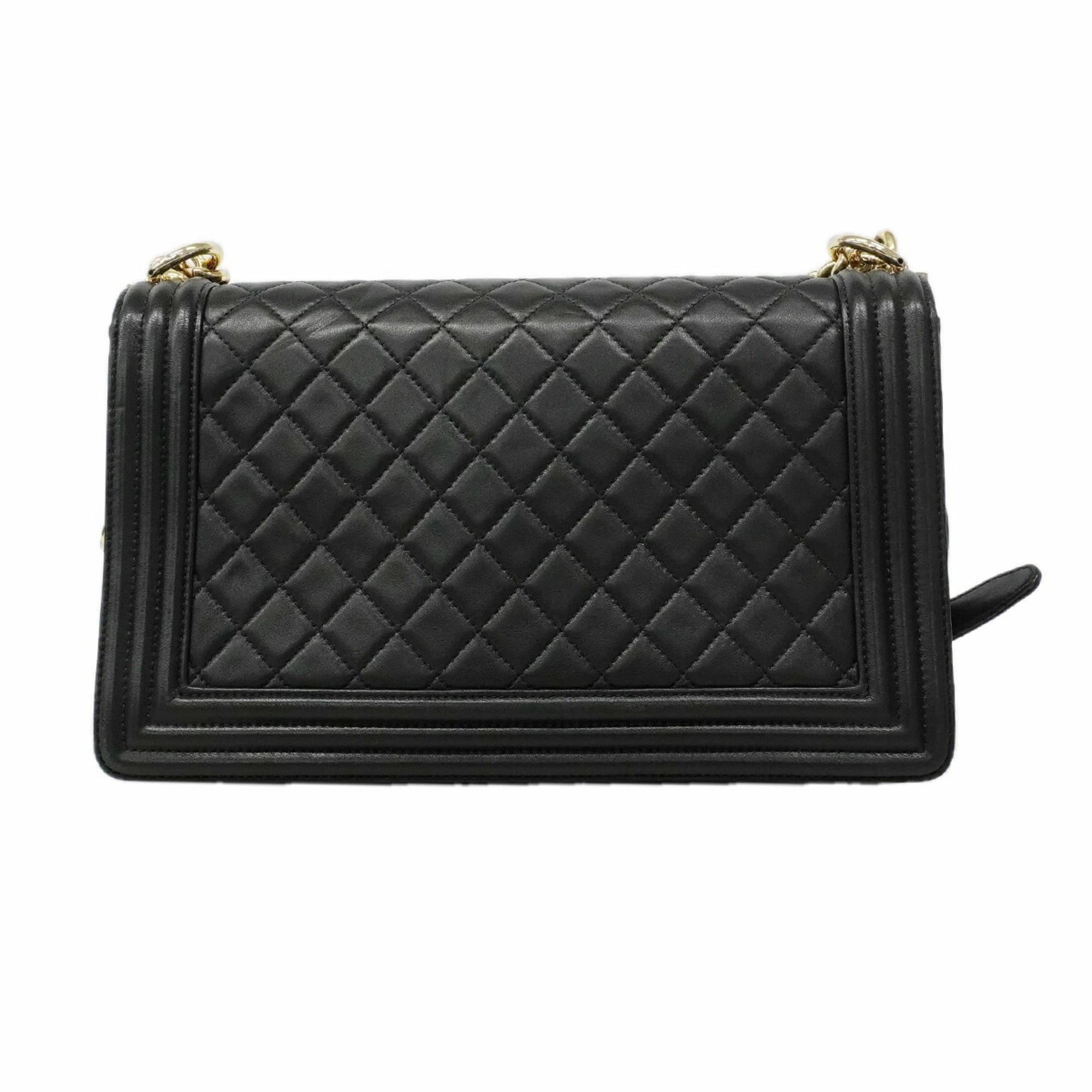 Chanel Black Leather Shoulder Bag (Pre-Owned)