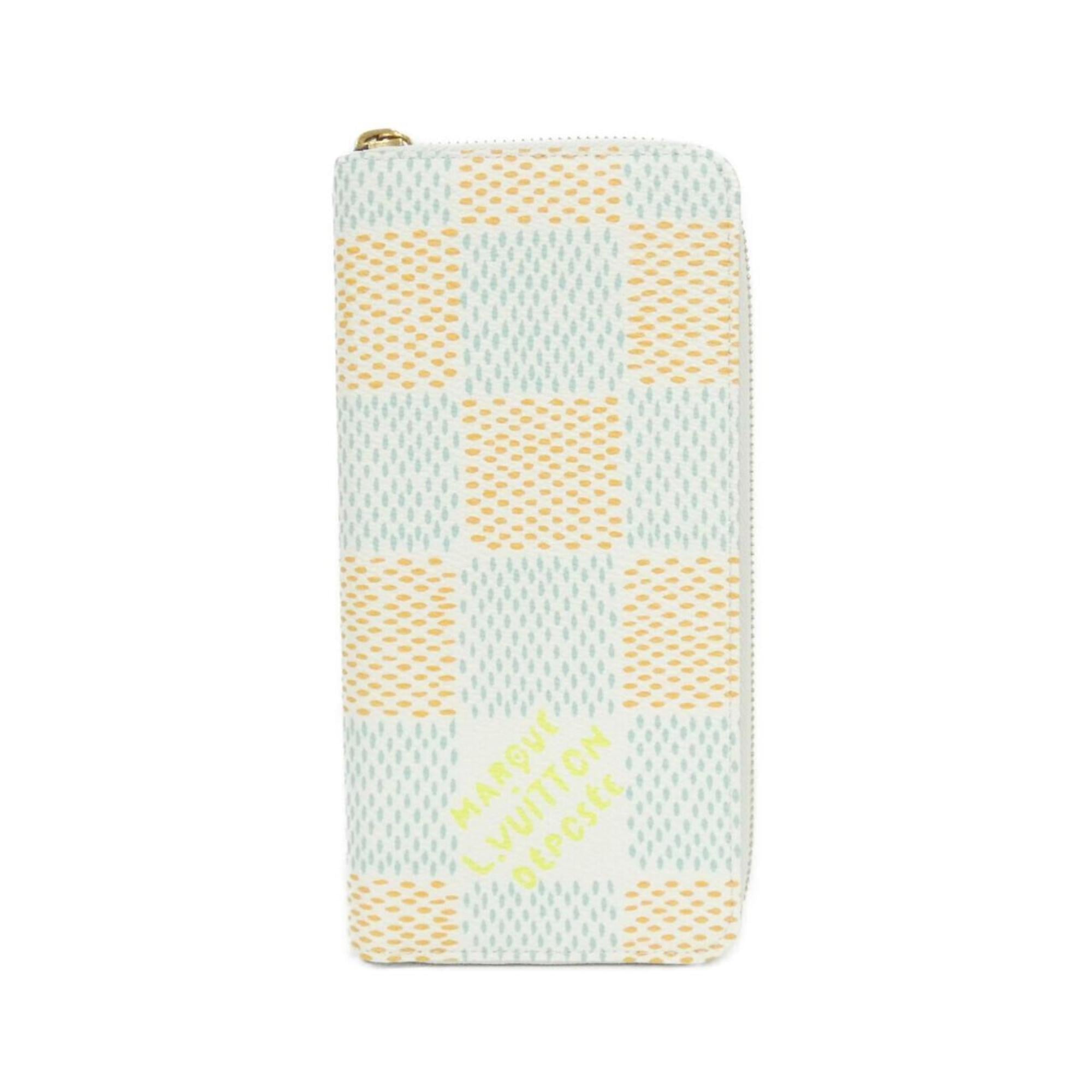 Louis Vuitton Blanc Coated Canvas Long Wallet (Bi-Fold) (Pre-Owned)