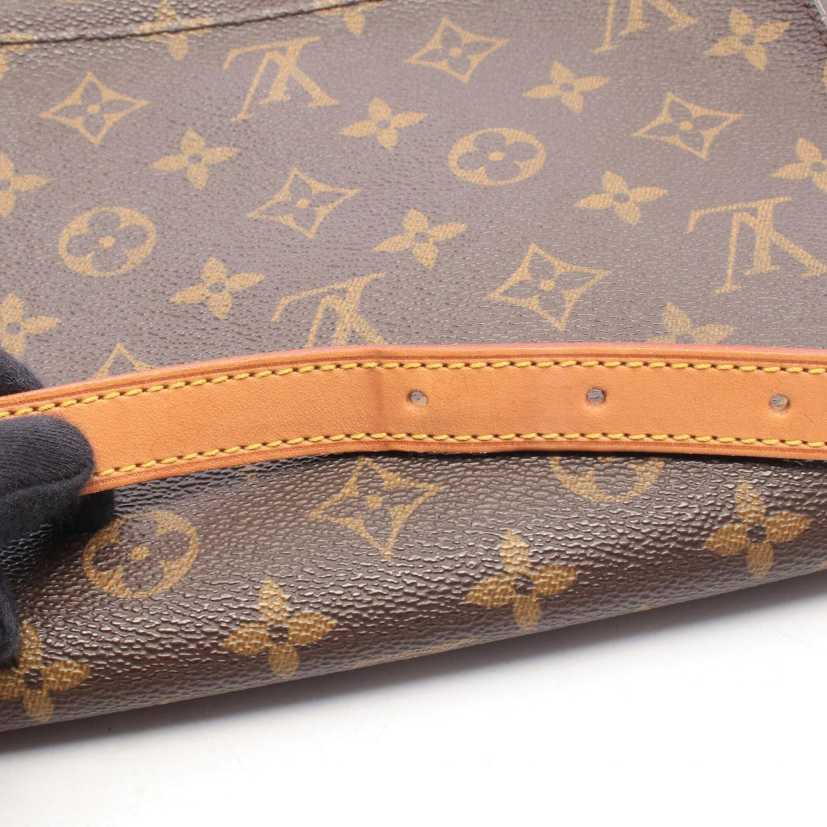 Louis Vuitton Brown Pvc Leather Handbag Shoulder Bag (Pre-Owned)