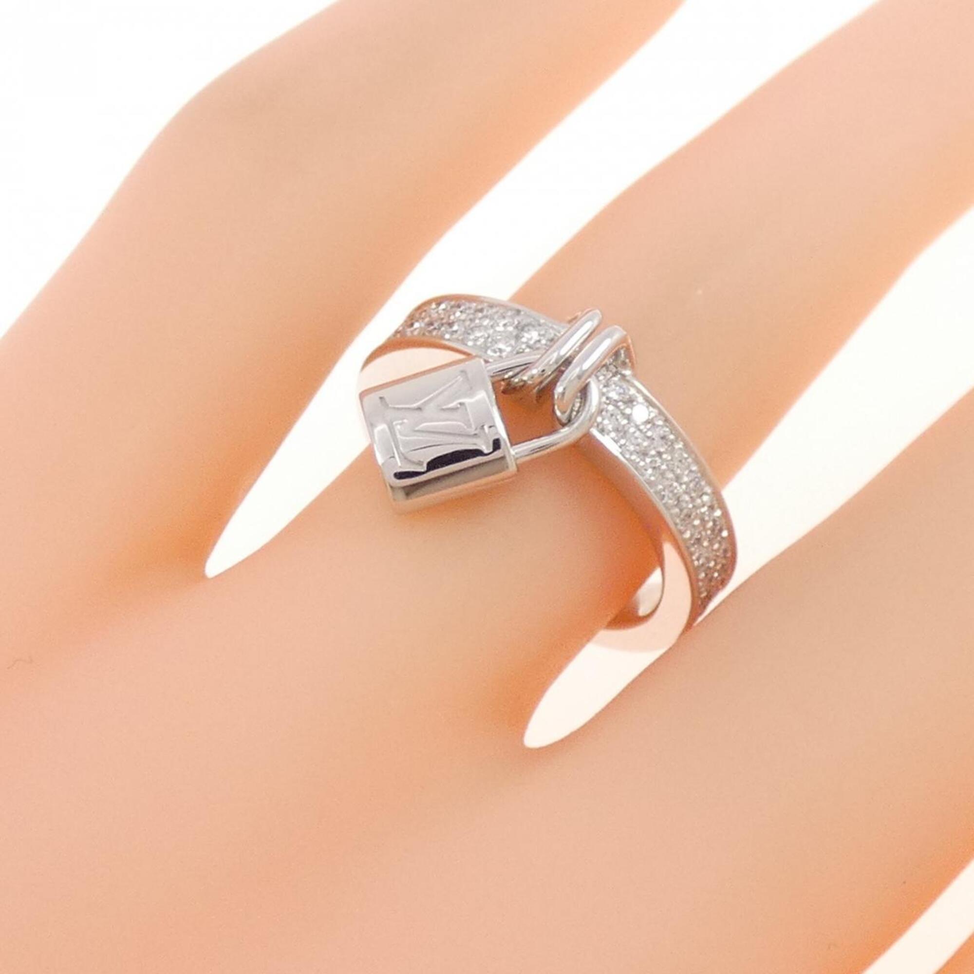 Louis Vuitton White Gold (18K) Band Ring (Pre-Owned)