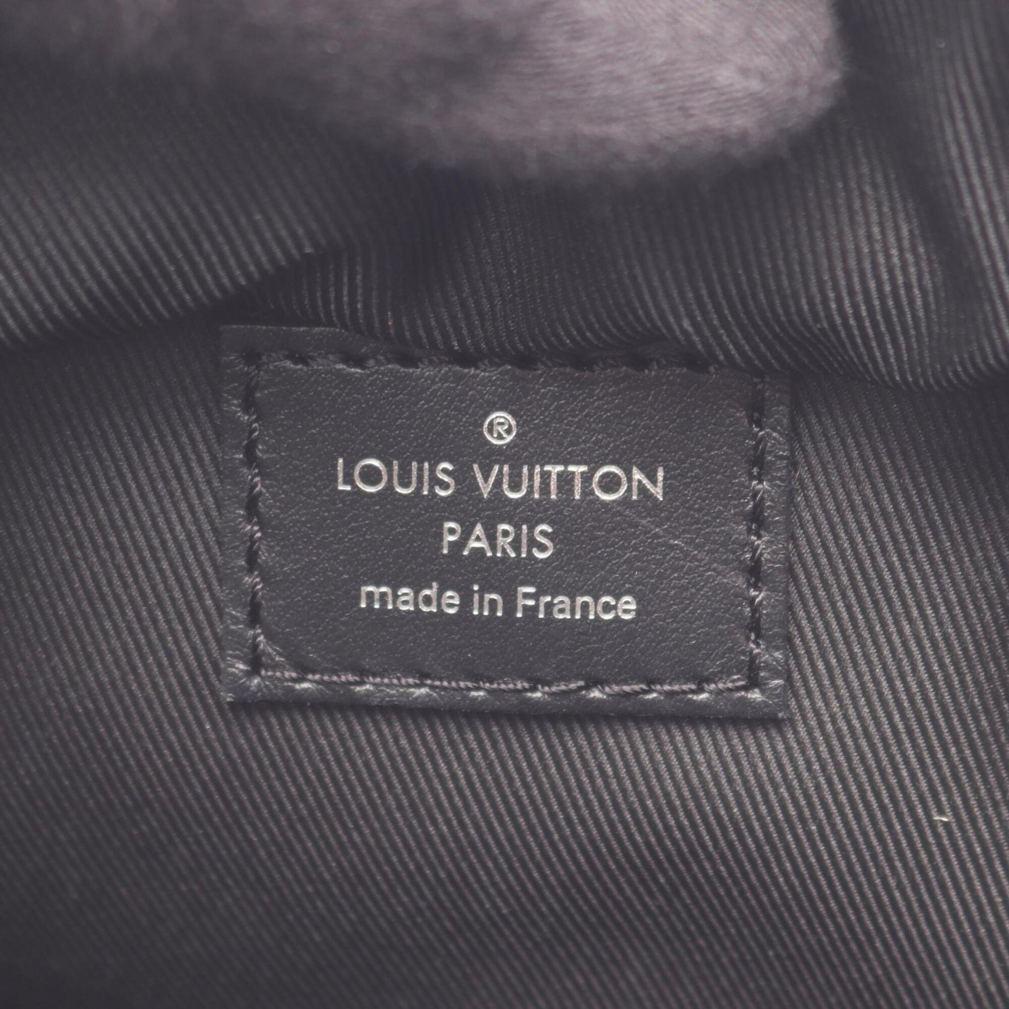 Louis Vuitton Black Brown Monogram Macassar Coated Canvas Pvc Monogram Leather Backpack Handbag (Pre-Owned)
