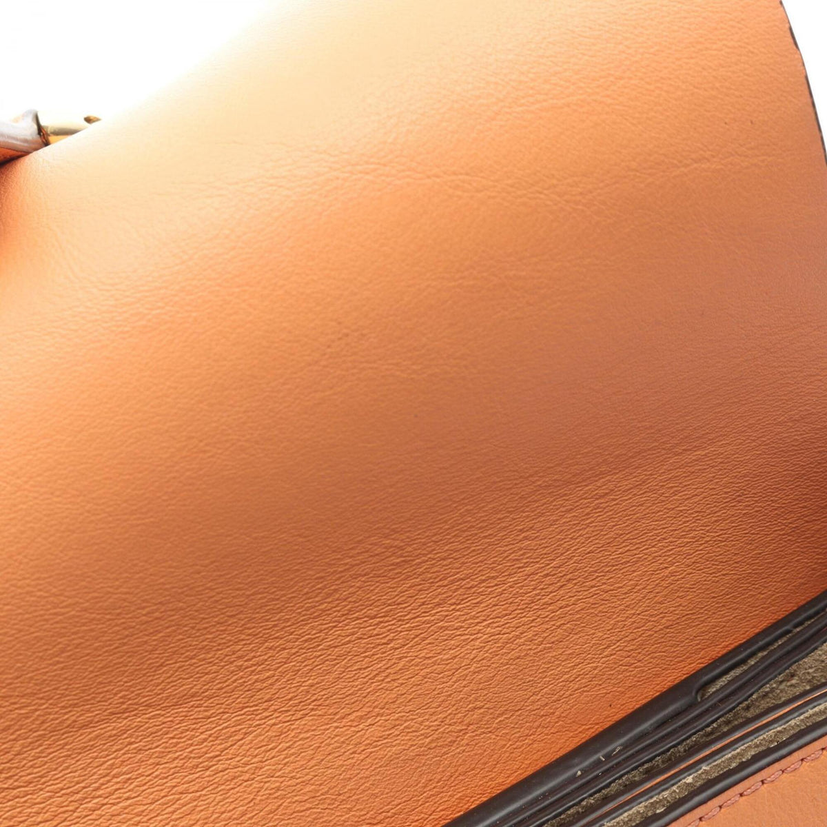 Chloé Orange Leather Suede Handbag Shoulder Bag (Pre-Owned)