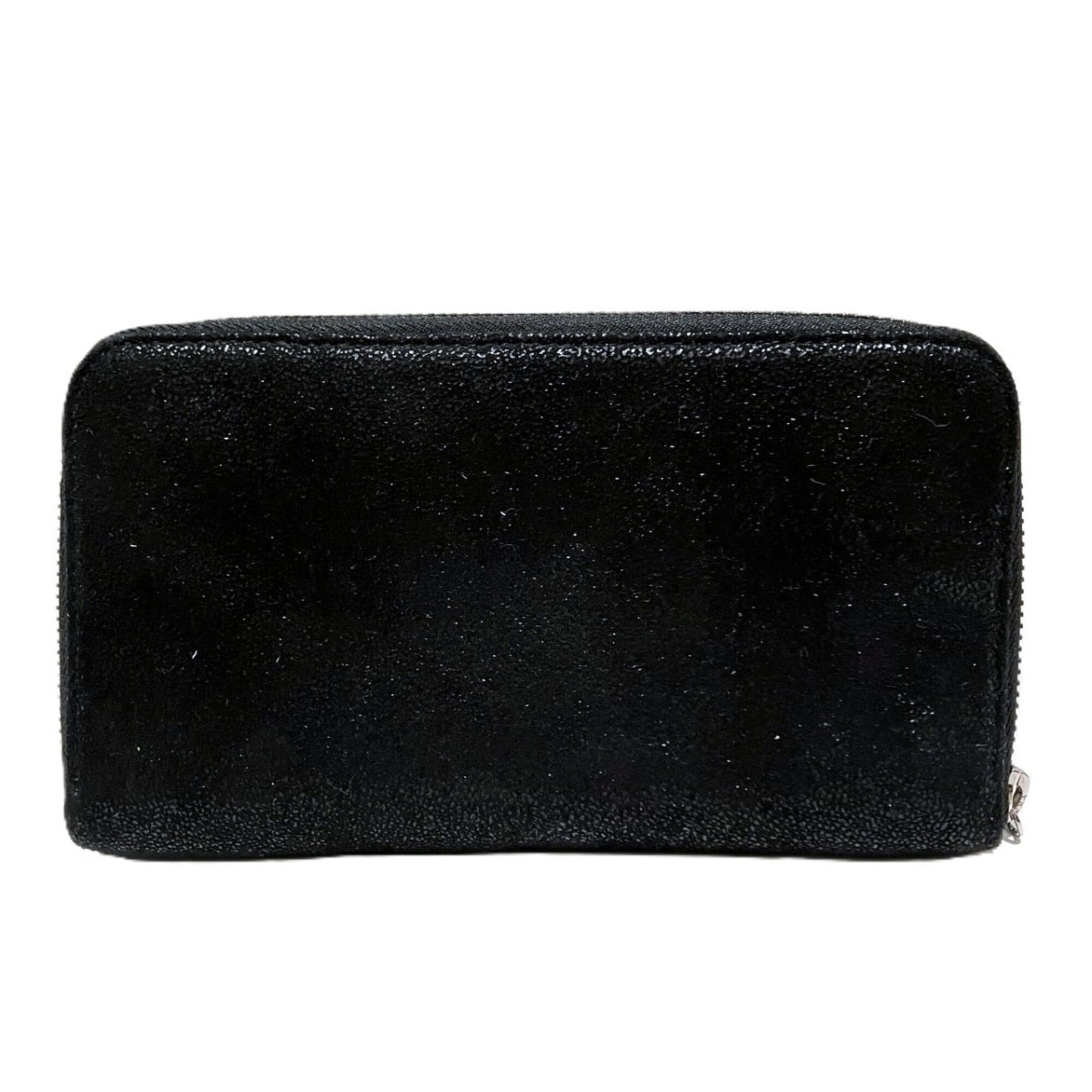 Stella Mccartney Black Polyester Long Wallet (Bi-Fold) (Pre-Owned)