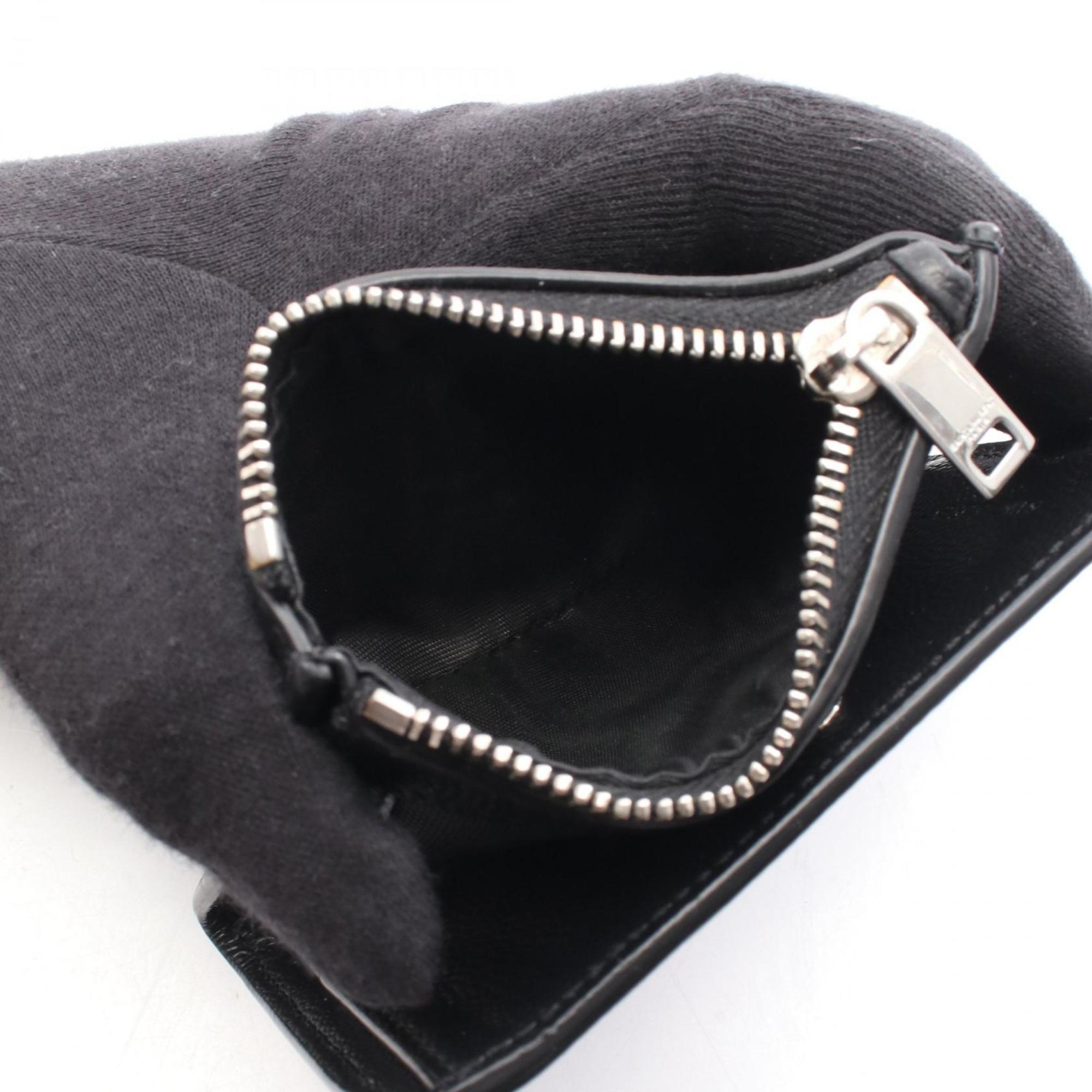 Yves Saint Laurent Black Leather Wallet (Bi-Fold) (Pre-Owned)