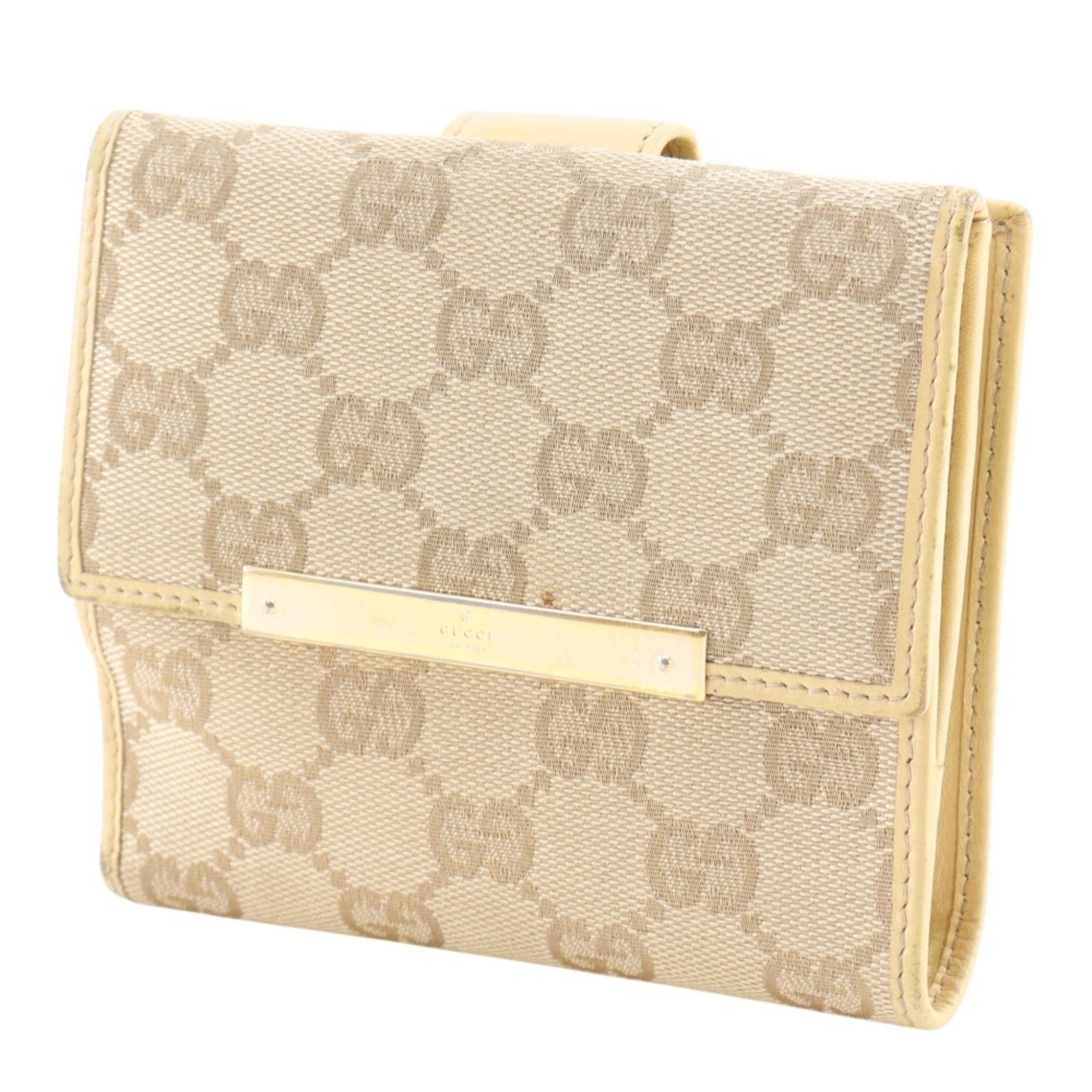 Gucci Beige Gg Canvas Wallet (Bi-Fold) (Pre-Owned)