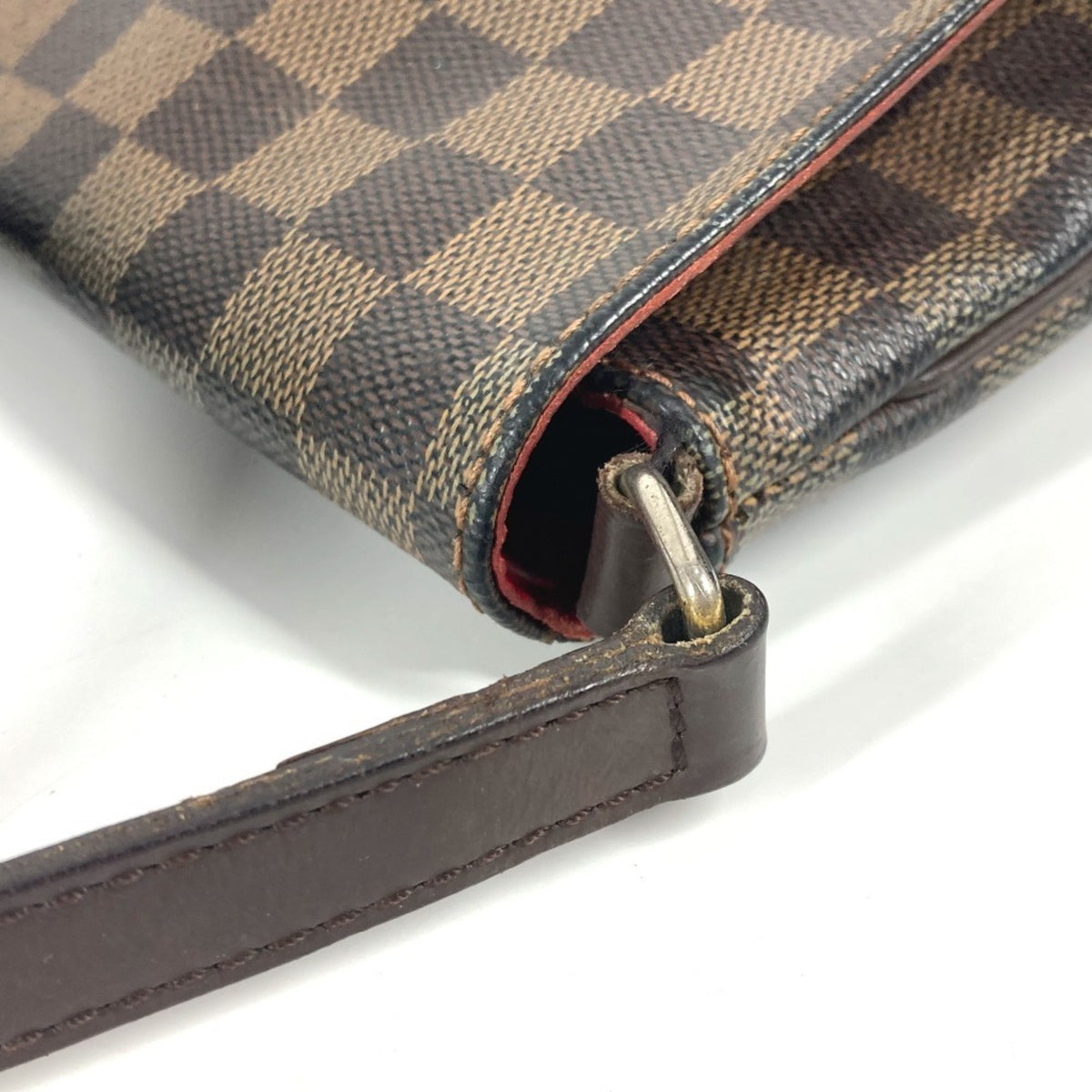 Louis Vuitton Brown Ebene Damier Canvas Pochette Shoulder Bag (Pre-Owned)