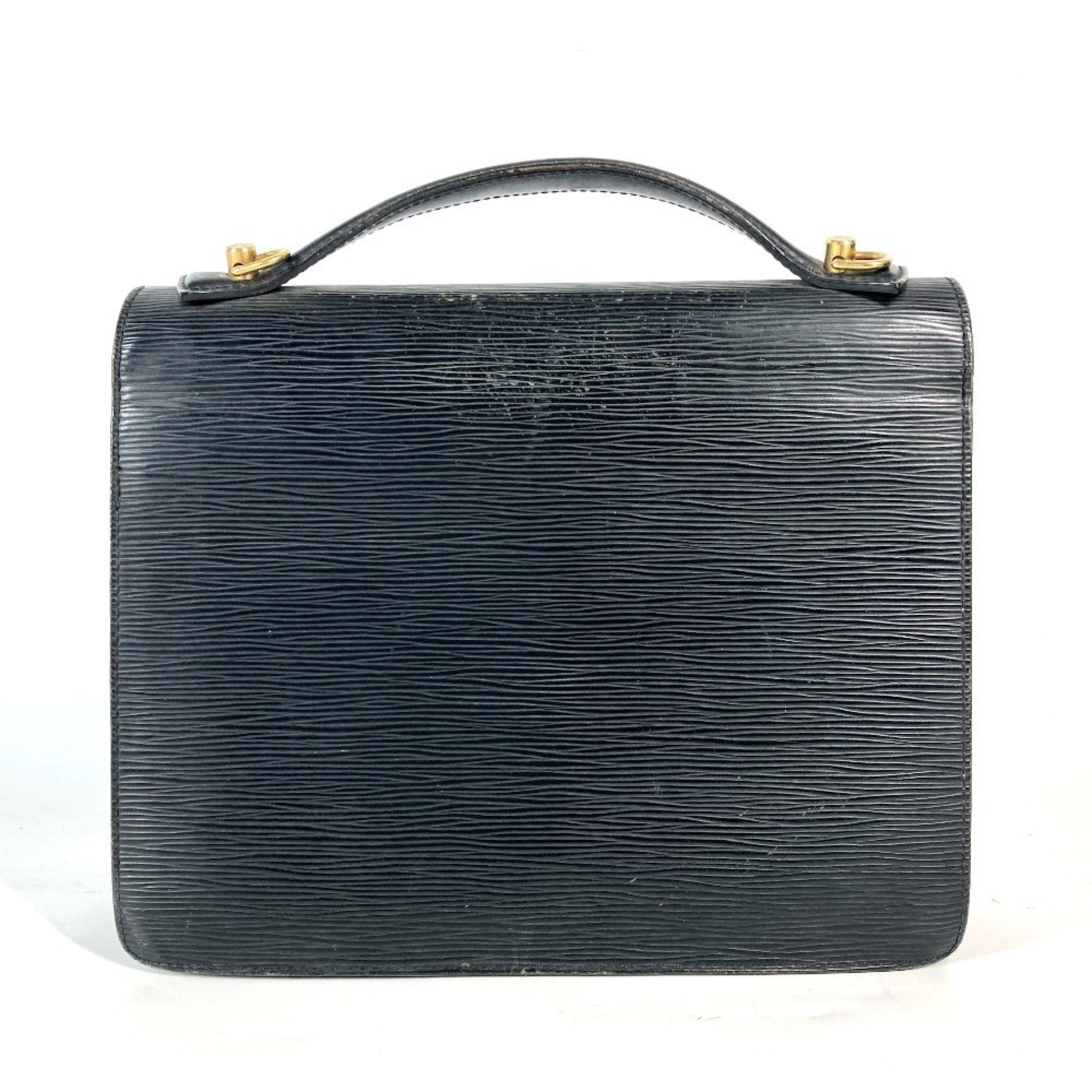 Louis Vuitton Black Noir Epi Leather Handbag (Pre-Owned)