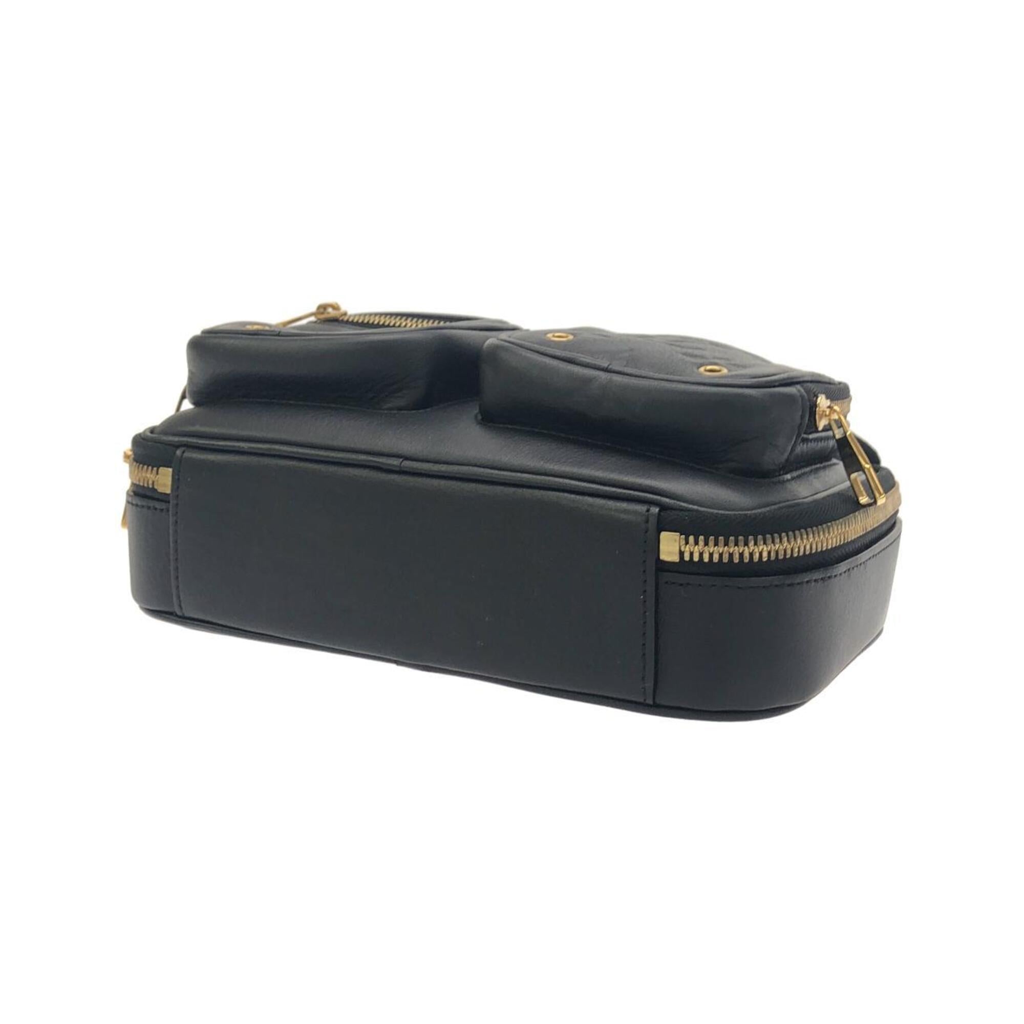 Louis Vuitton Black Leather Shoulder Bag (Pre-Owned)