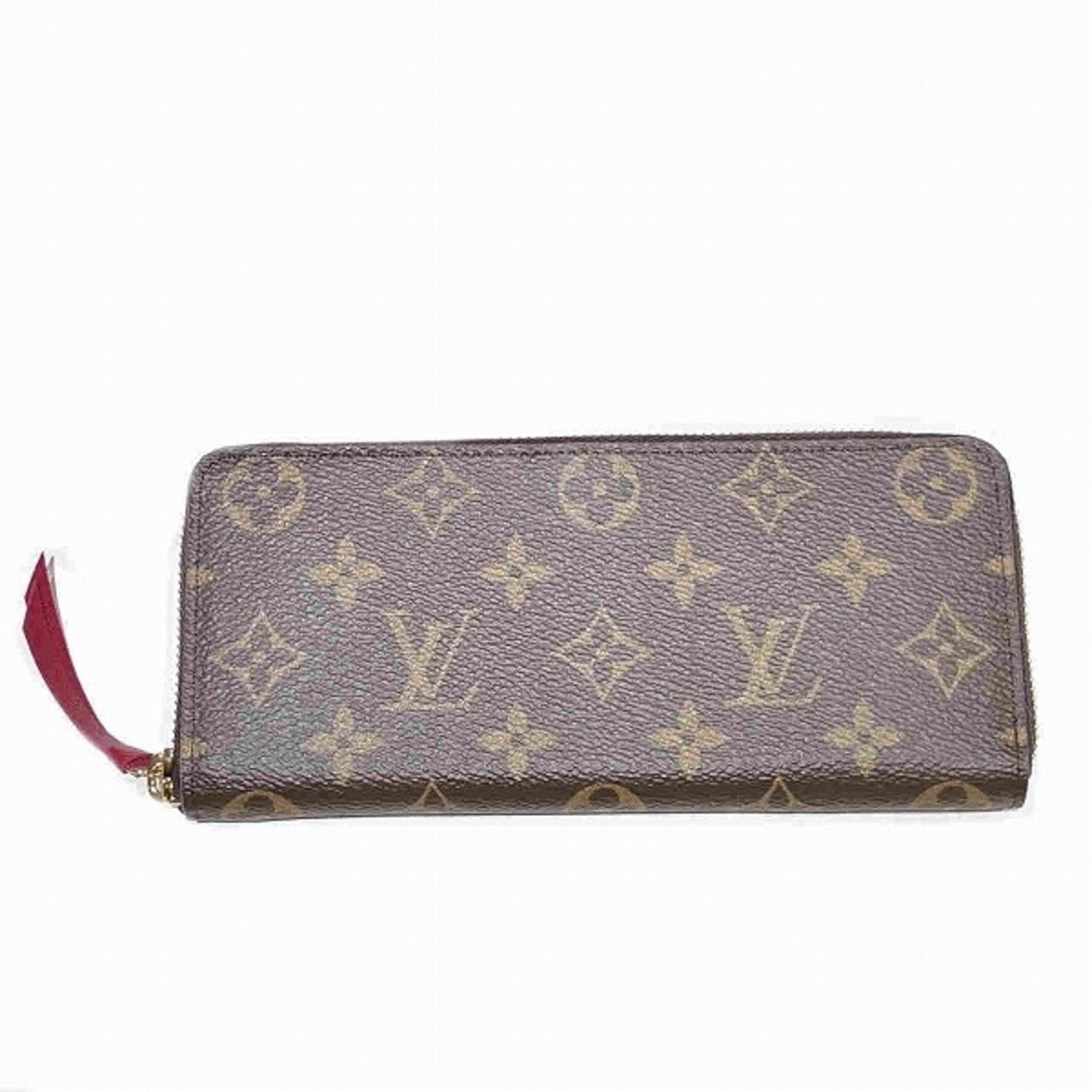 Louis Vuitton Monogram Brown Pink Monogram Long Wallet (Bi-Fold) (Pre-Owned)