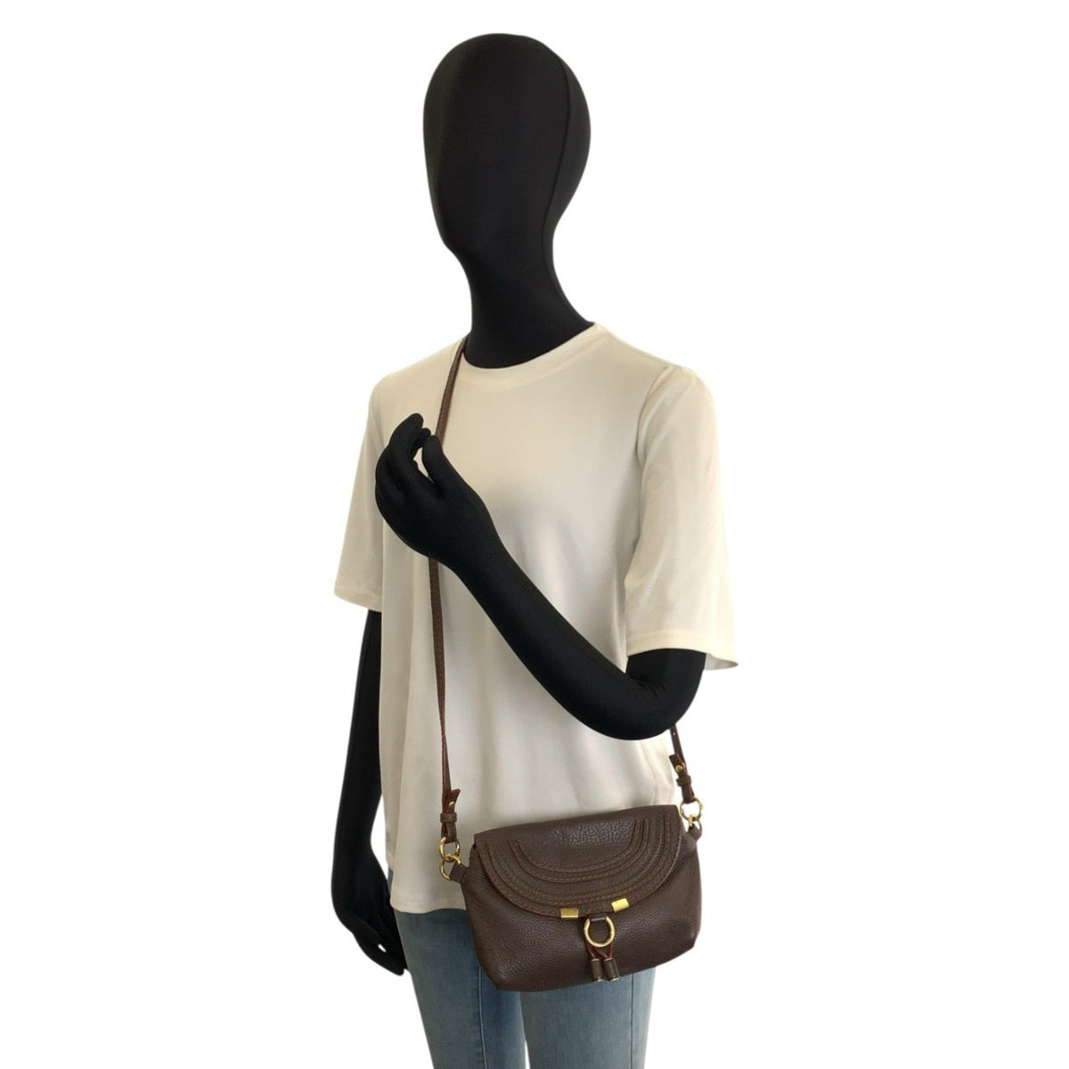 Chloé Brown Leather Pochette Shoulder Bag (Pre-Owned)