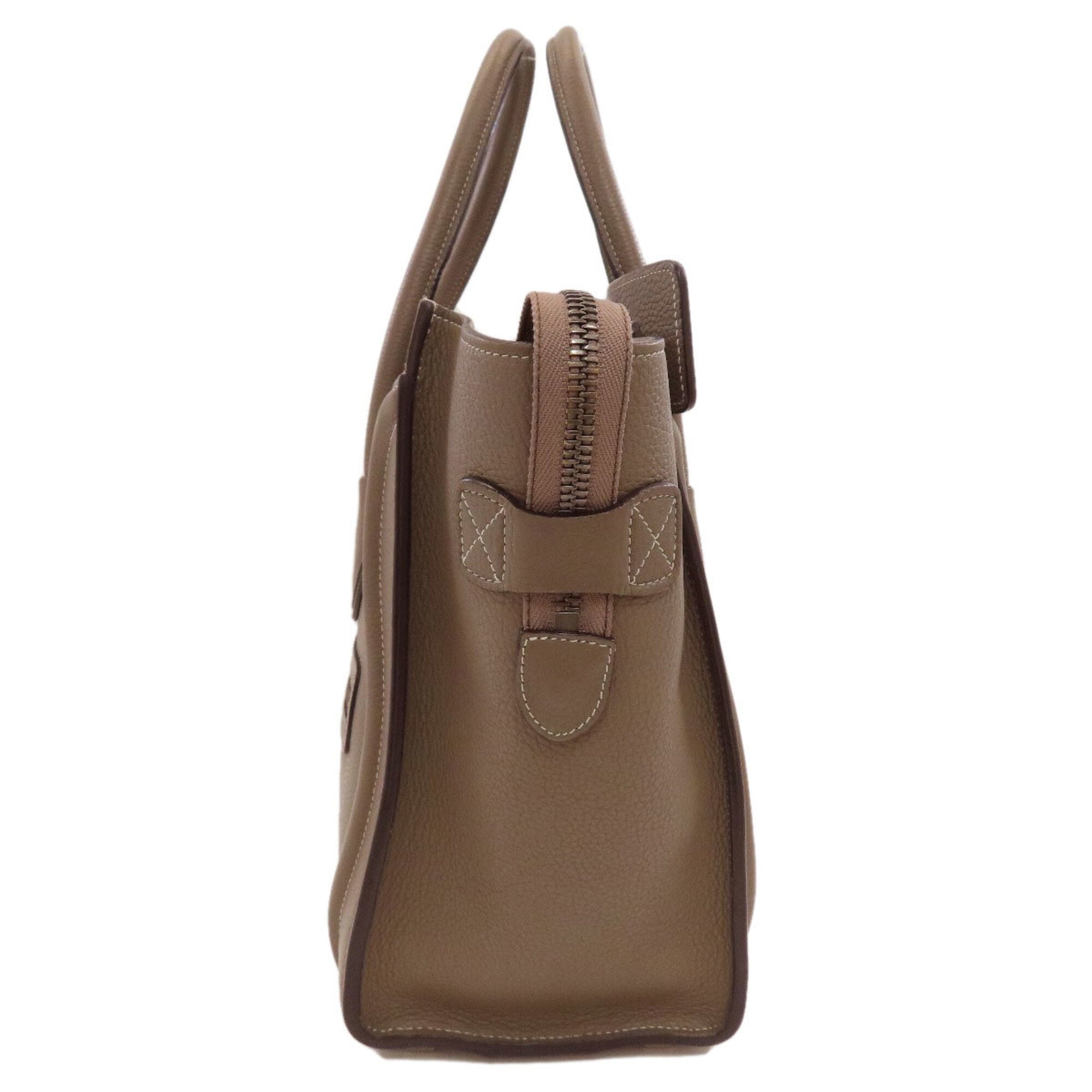 Celine Gray Leather Handbag (Pre-Owned)