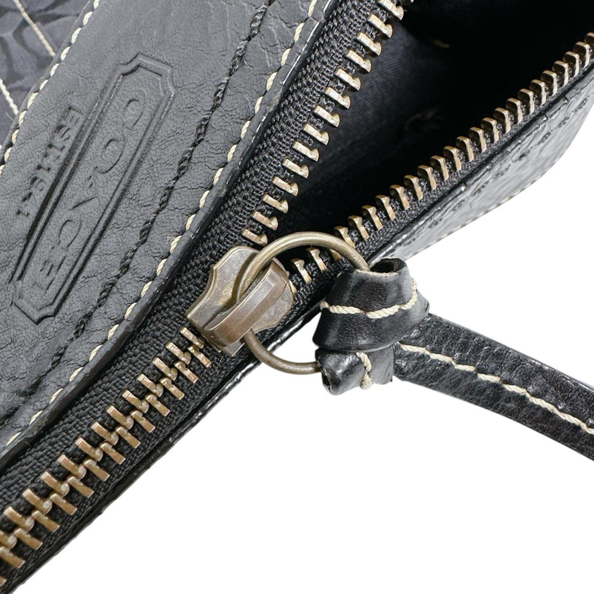 Coach Black Canvas Shoulder Bag (Pre-Owned)