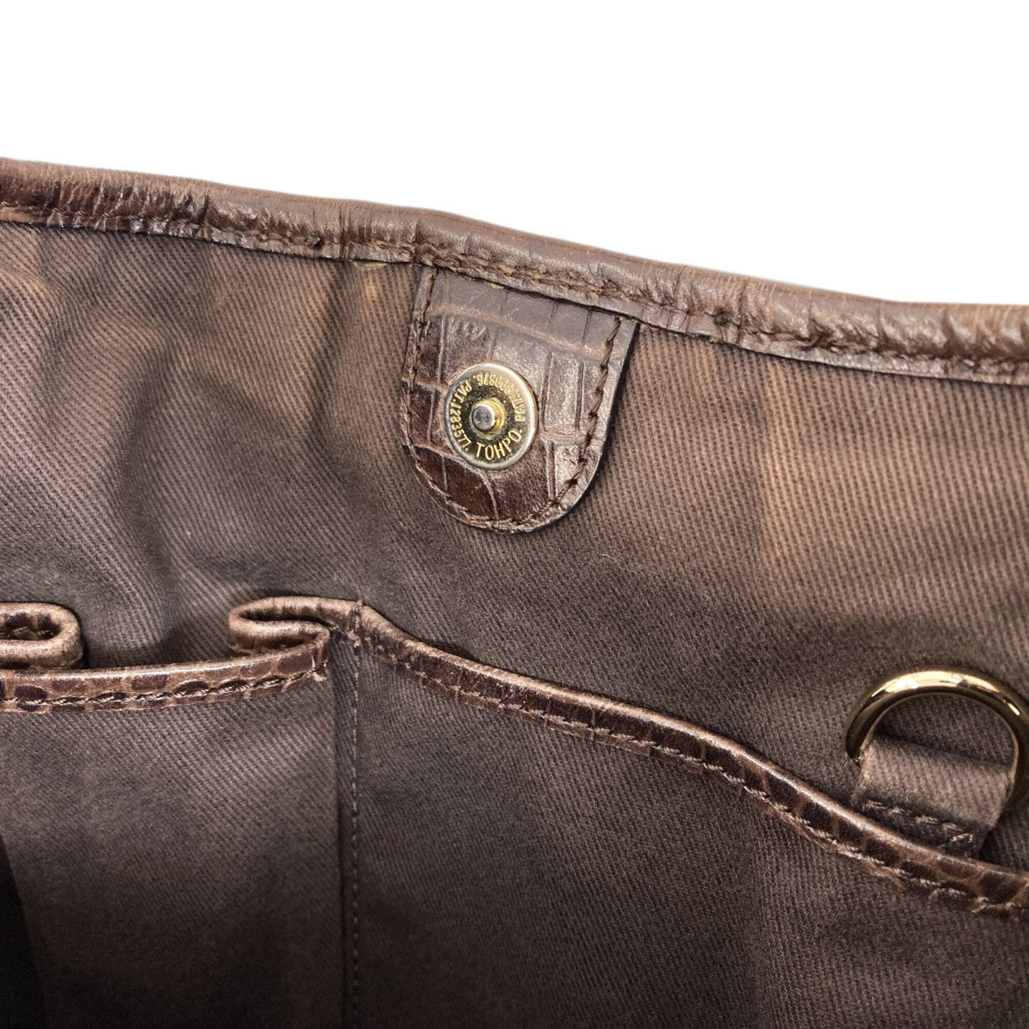 Celine Macadam Brown Canvas Shoulder Bag (Pre-Owned)
