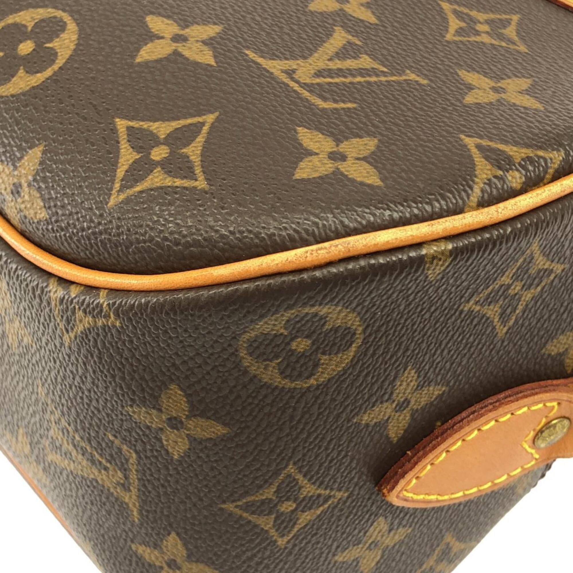 Louis Vuitton Marron Coated Canvas Shoulder Bag (Pre-Owned)