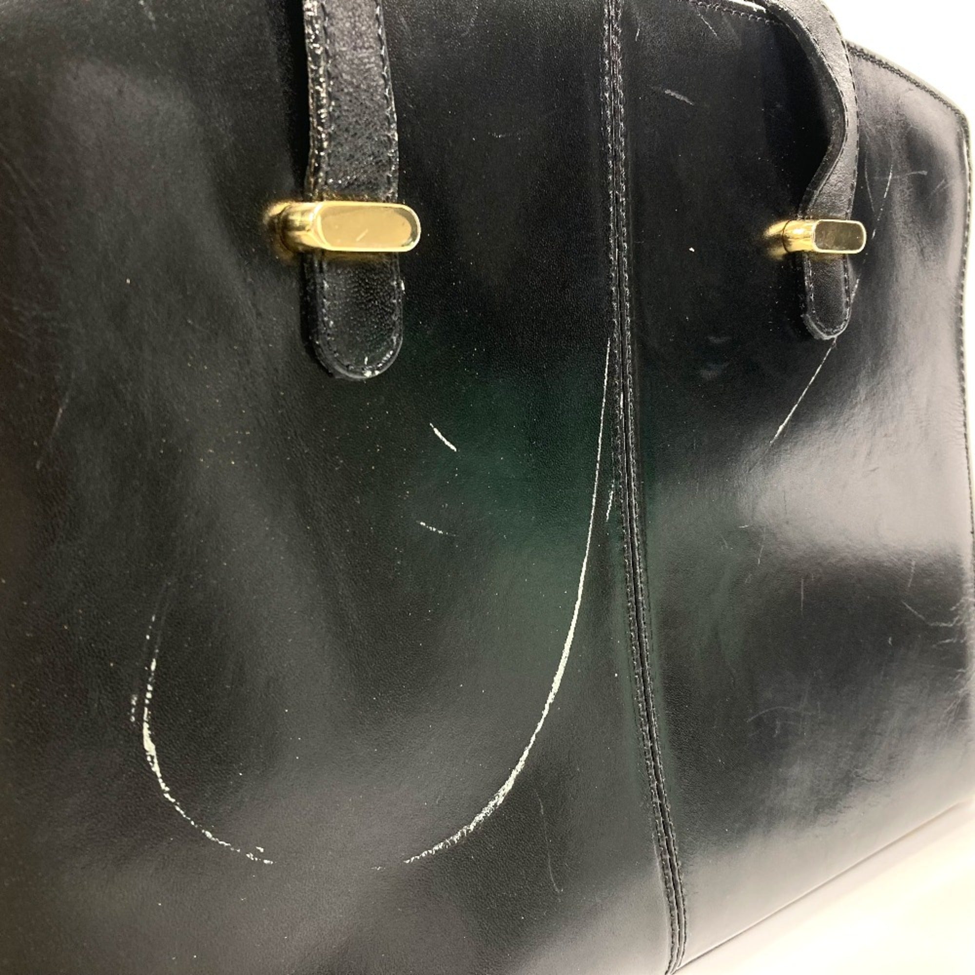 Bally Black Leather Tote Bag (Pre-Owned)