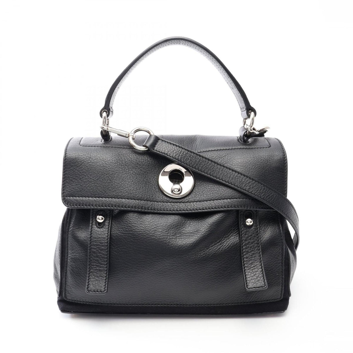 Yves Saint Laurent Black Leather Handbag (Pre-Owned)