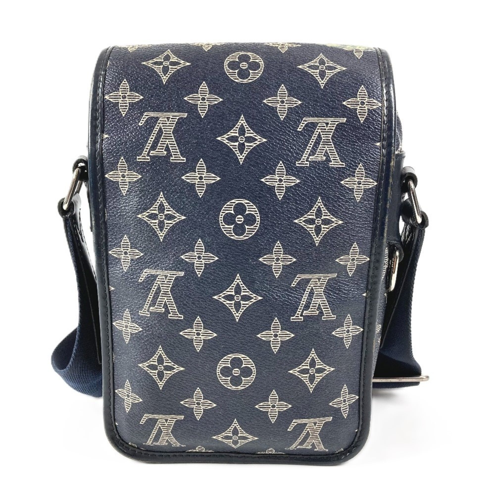 Louis Vuitton Monogram Savane Navy Pochette Shoulder Bag (Pre-Owned)