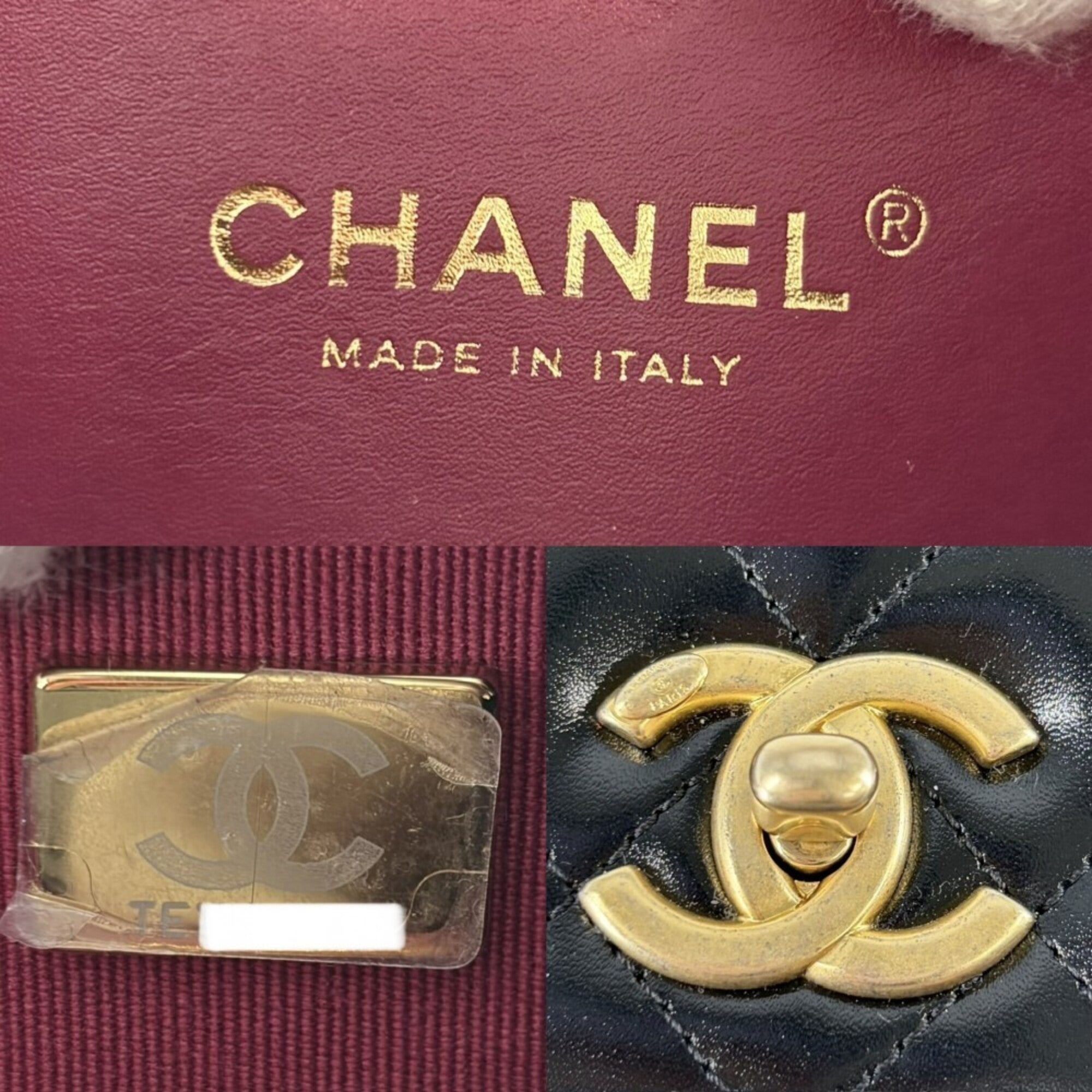 Chanel Black Leather Shoulder Bag (Pre-Owned)