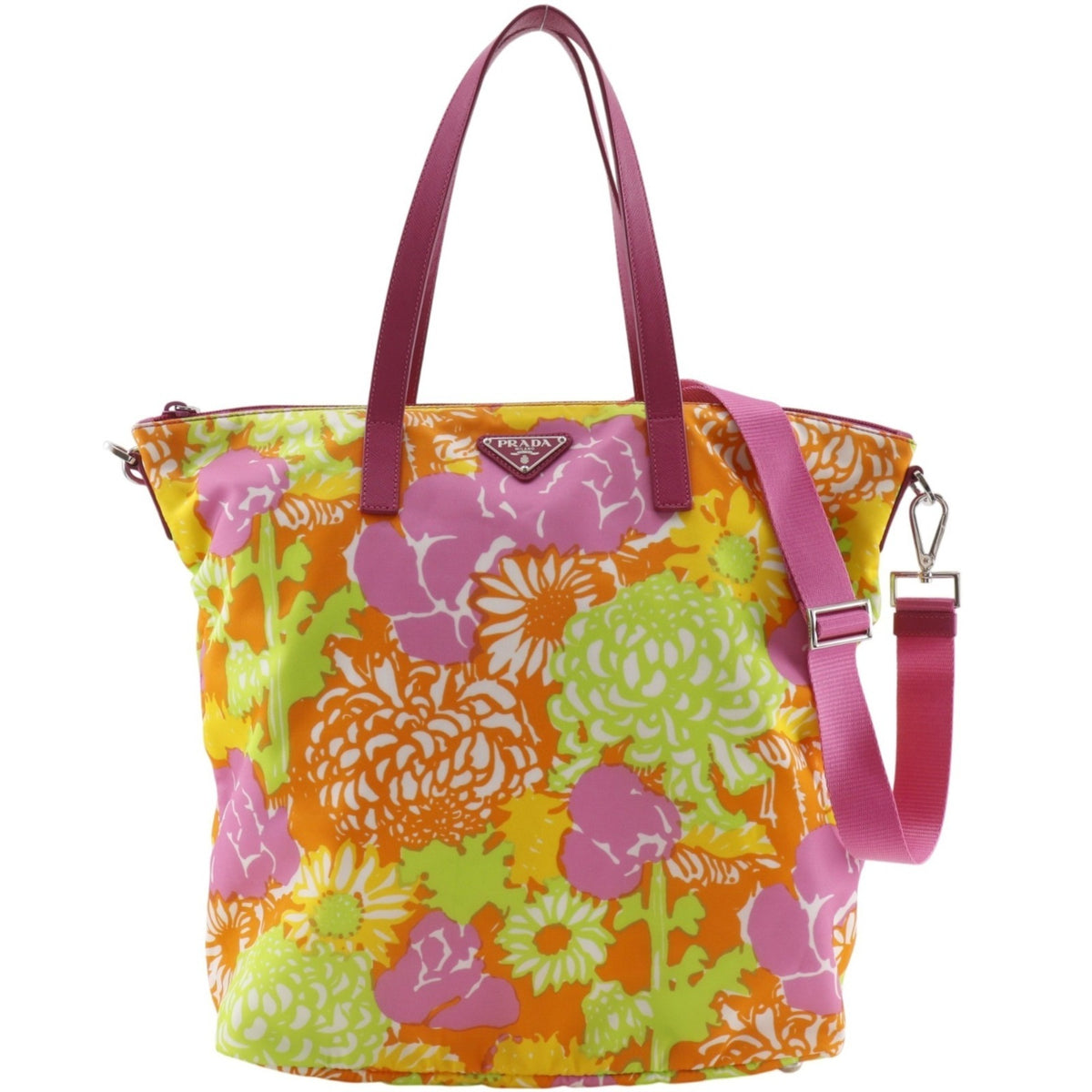 Prada Pink Nylon Tote Bag (Pre-Owned)