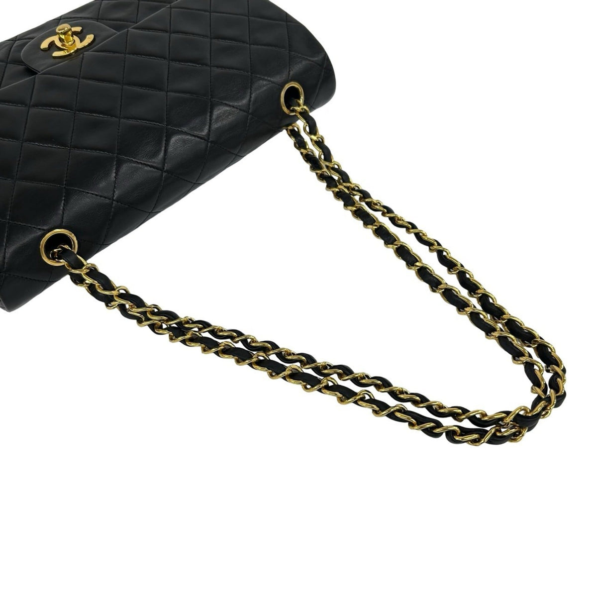 Chanel Black Leather Shoulder Bag (Pre-Owned)