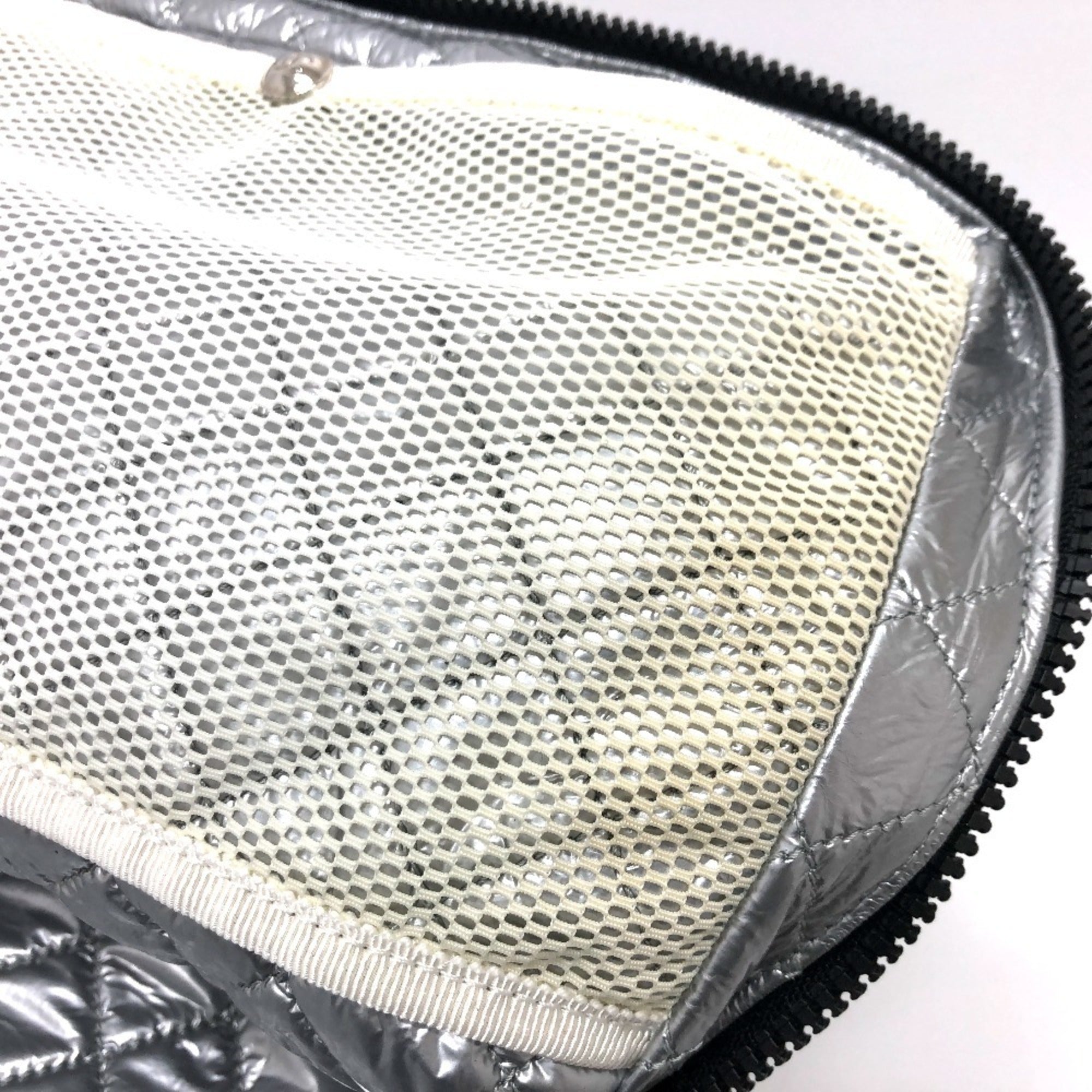 Chanel Black White Canvas Shoulder Bag (Pre-Owned)