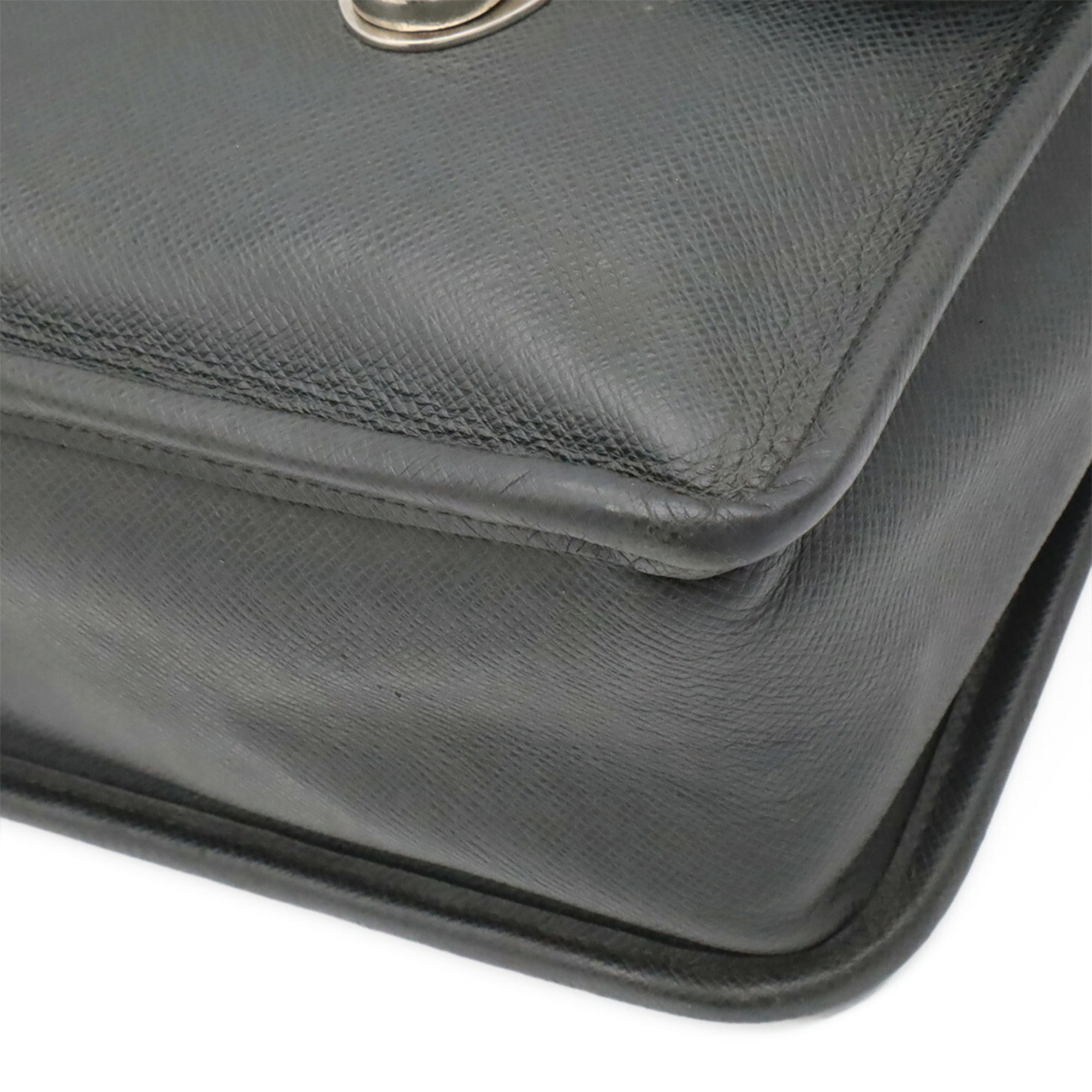 Louis Vuitton Ardoise Leather Handbag Shoulder Bag (Pre-Owned)