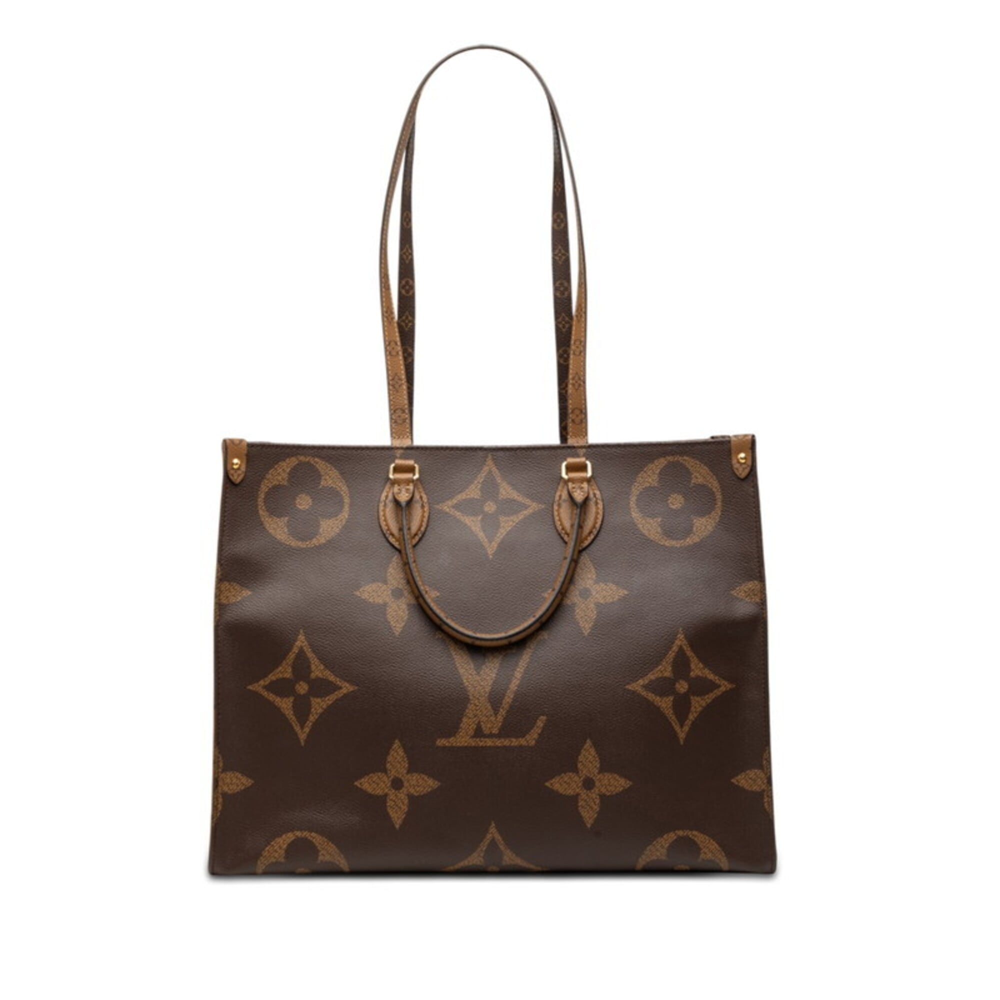 Louis Vuitton Brown Pvc Leather Handbag Shoulder Bag (Pre-Owned)