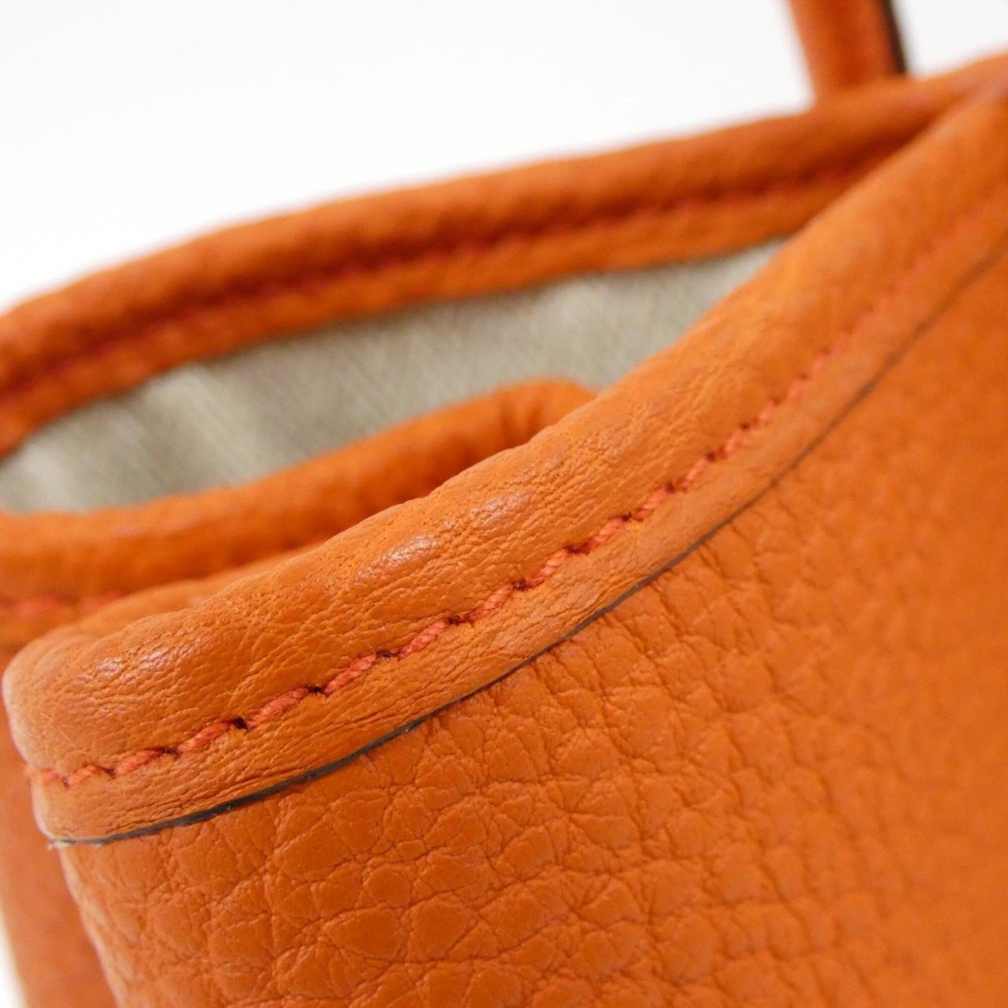 Hermes Capucine Orange Negonda Leather Handbag (Pre-Owned)