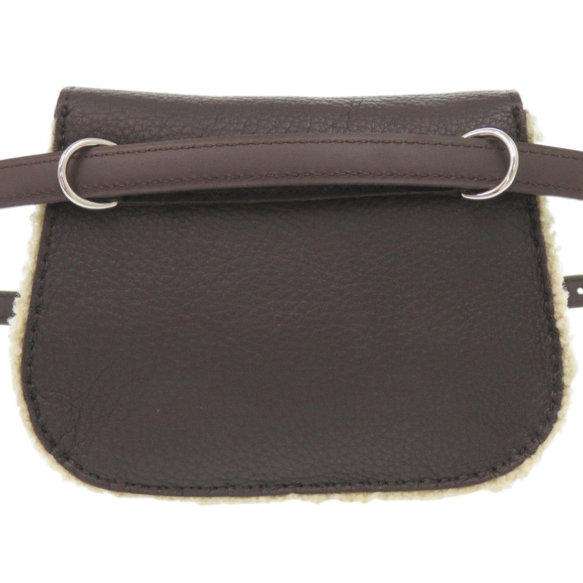 Hermes Brown Taurillon Clemence Leather Leather Fanny Pack Pochette (Pre-Owned)
