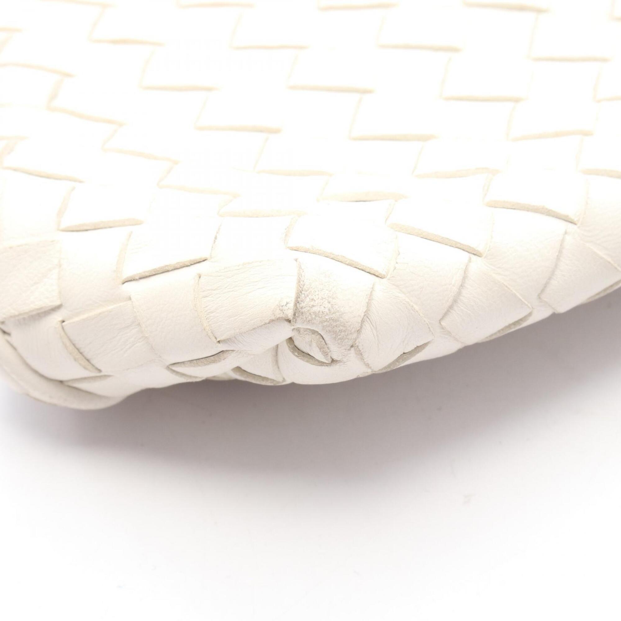 Bottega Veneta Intrecciato White Intrecciato Handbag Shoulder Bag (Pre-Owned)