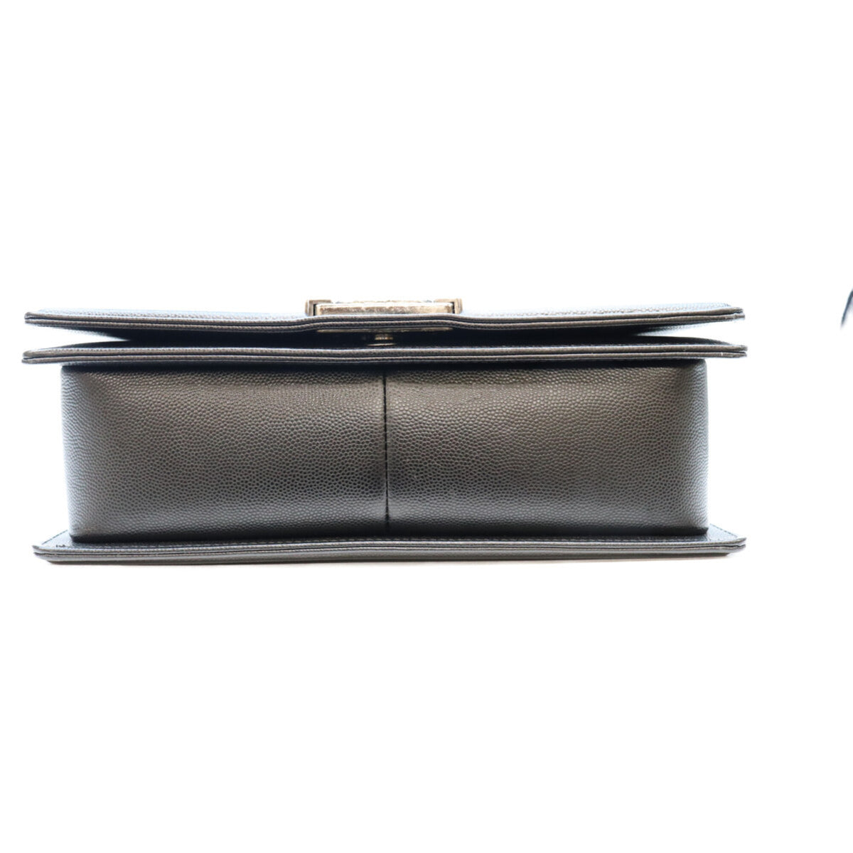 Chanel Black Grained Calfskin Shoulder Bag (Pre-Owned)